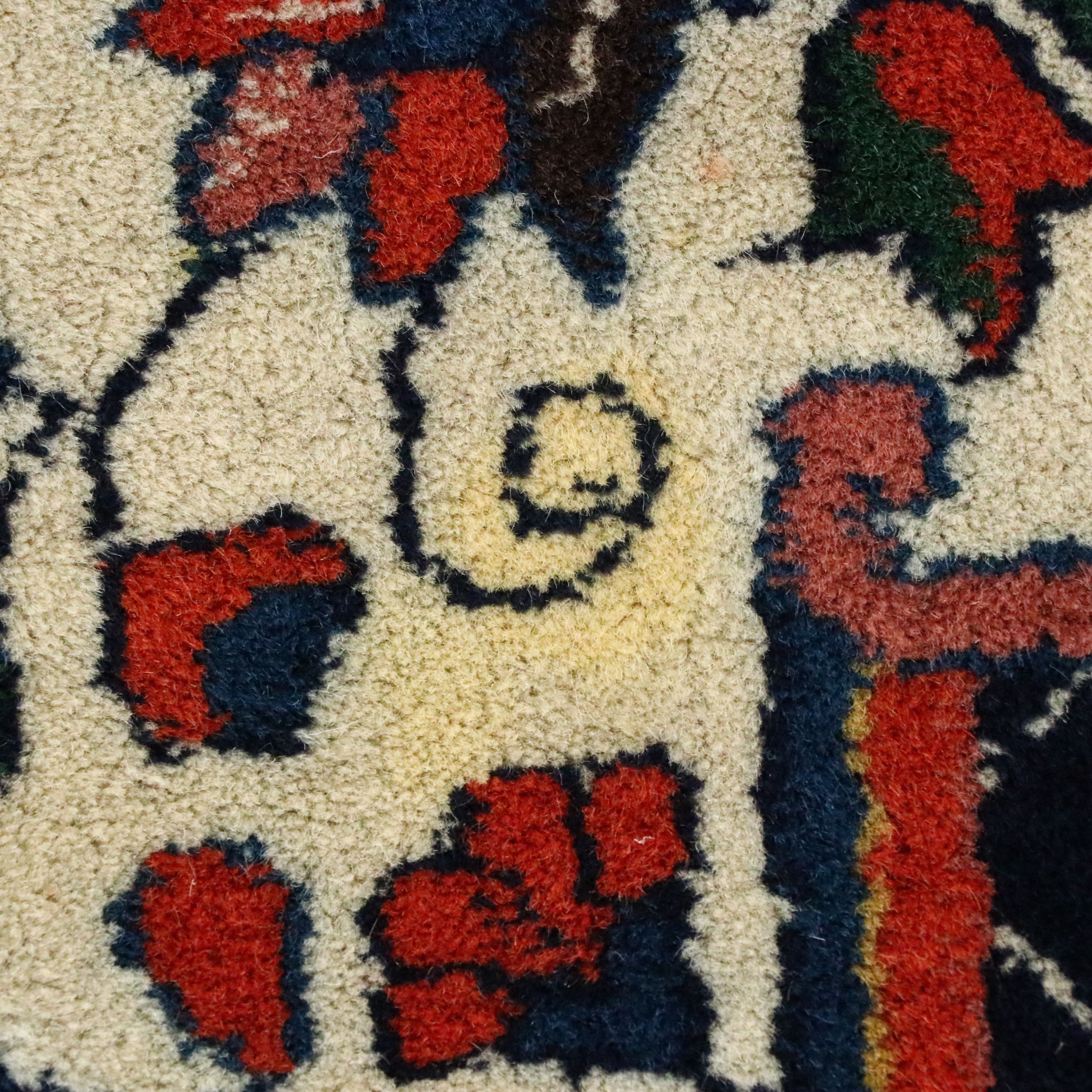 9'9 x 13'7 Hand-Knotted Indo-Persian Qazvin Room-Sized Rug