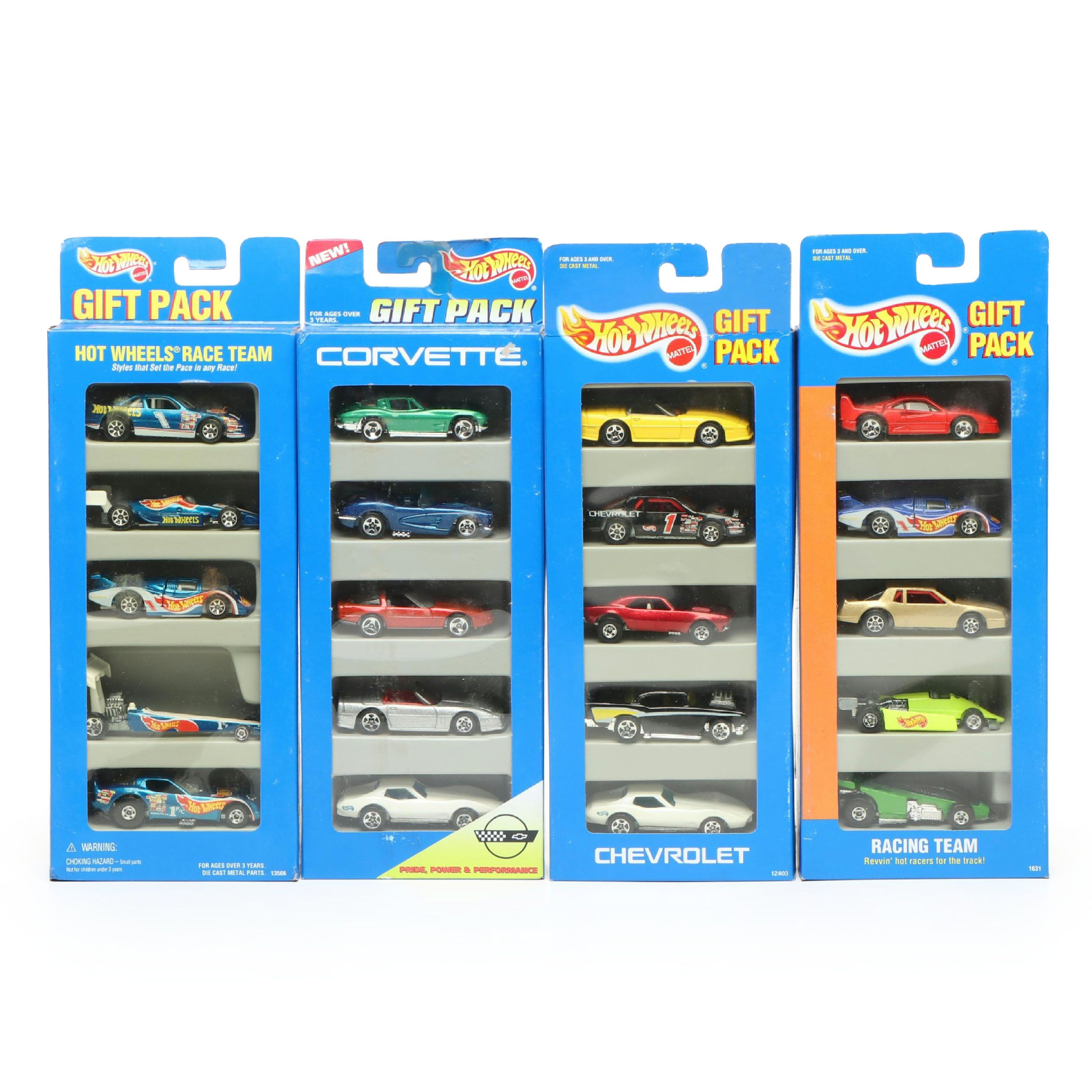 Hot Wheels "Corvette," "Chevrolet" and More Toy Car Gift Packs