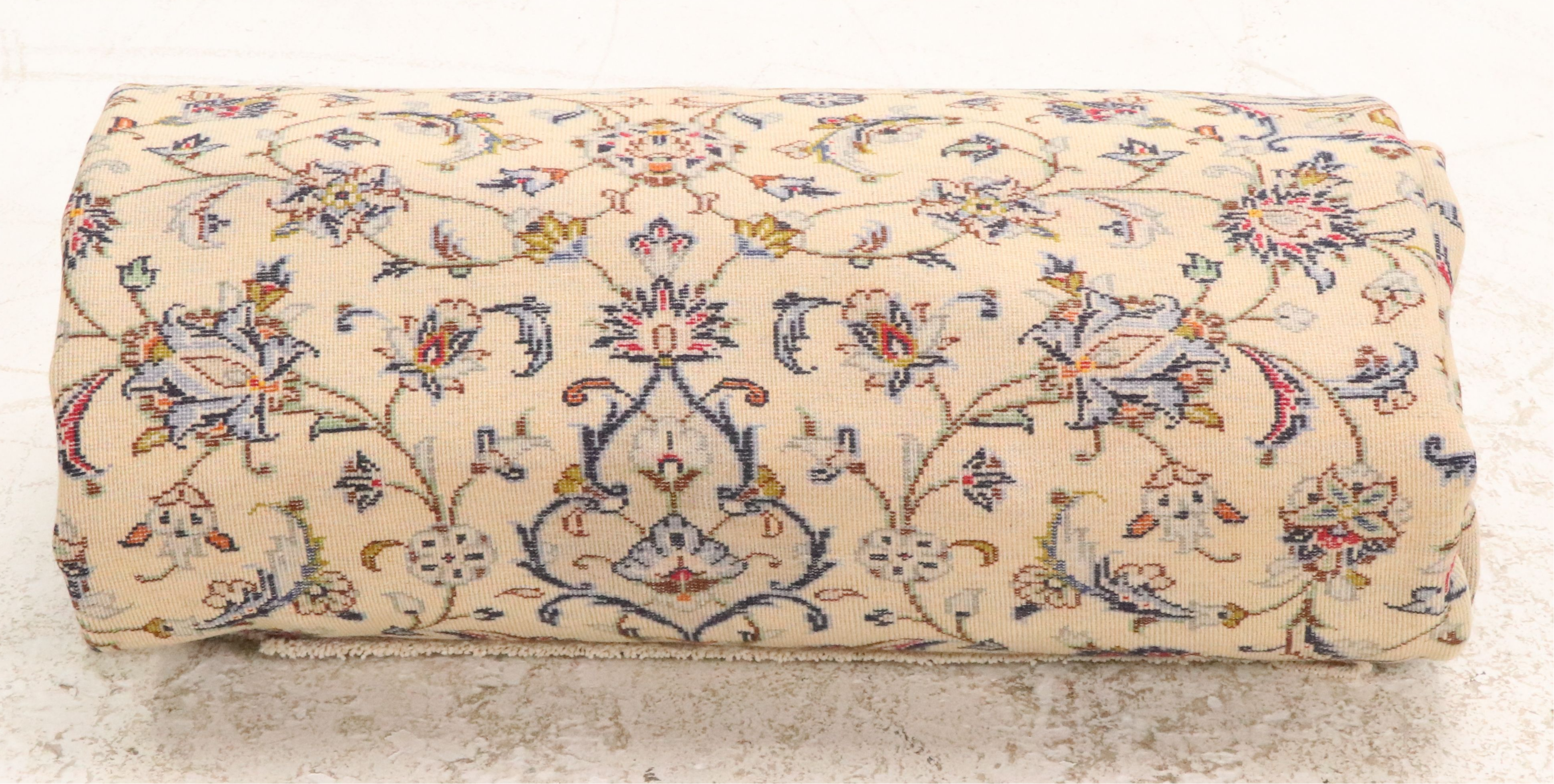 8'1 x 11'6 Hand-Knotted Persian Nain Area Rug