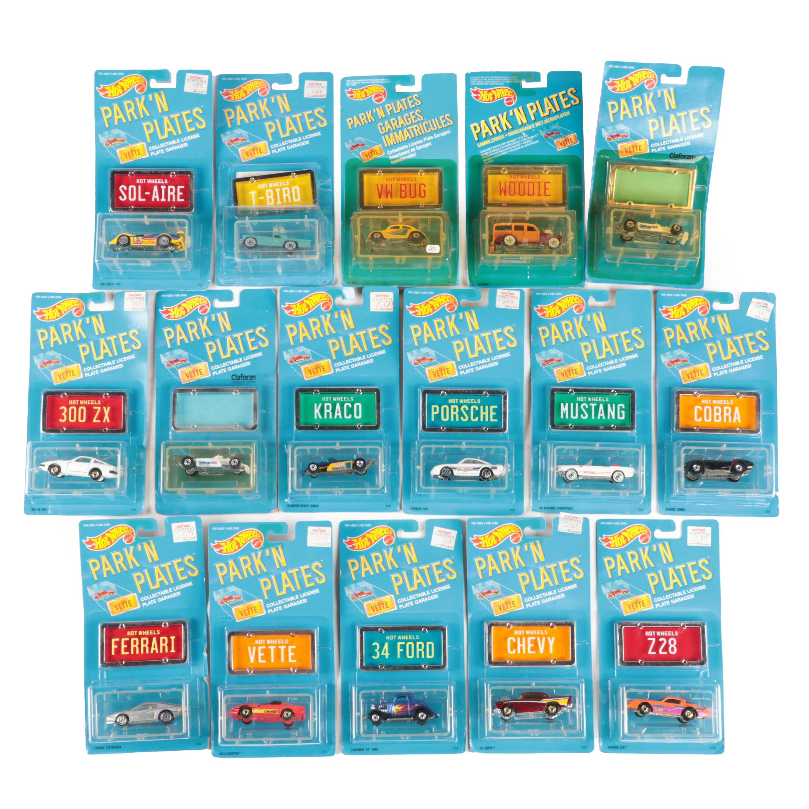Hot Wheels "Sol Air CX-4" and More Park 'N Plates Series Toy Cars, 1988