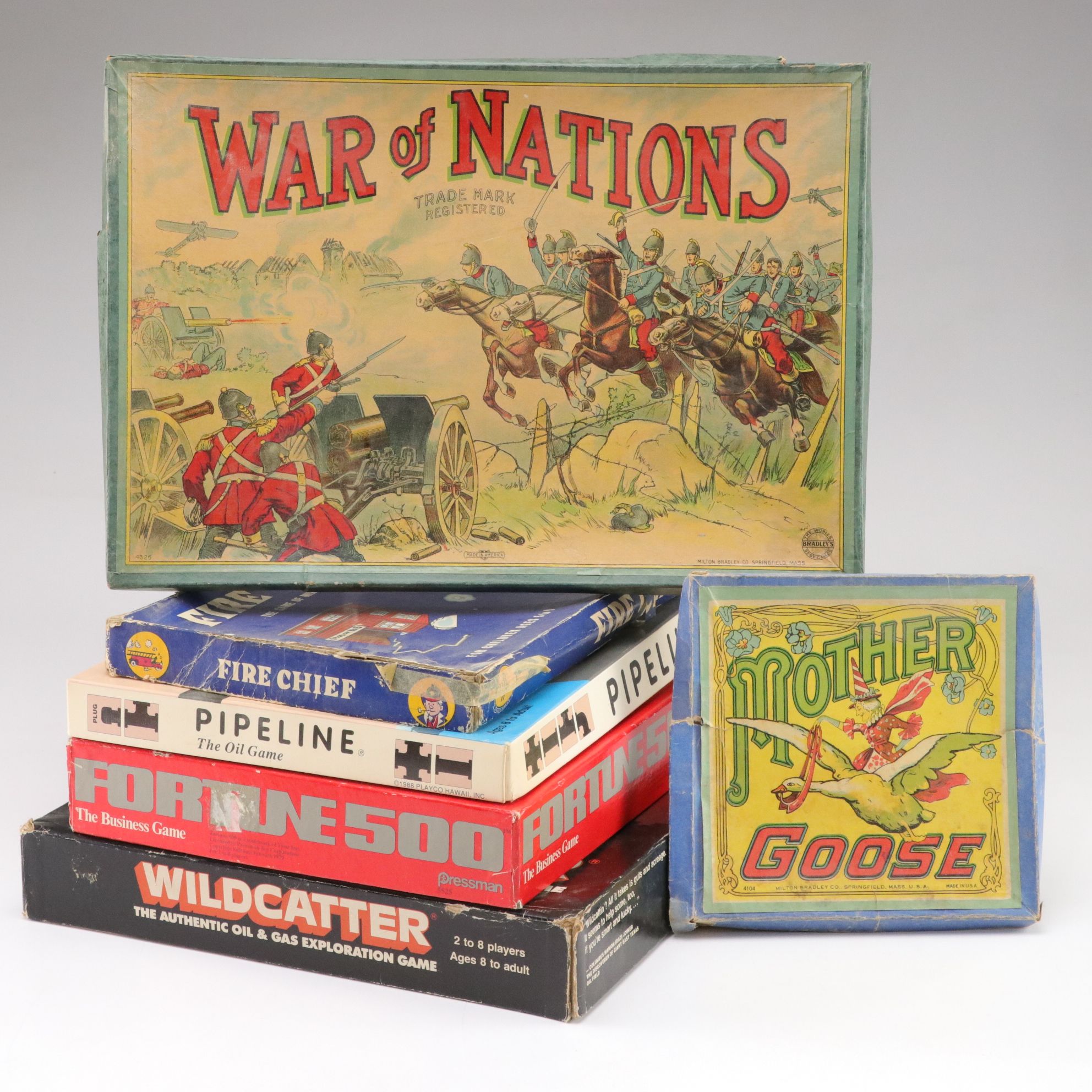 "War of Nations", "Mother Goose", "Fortune 500" and Other Board Games