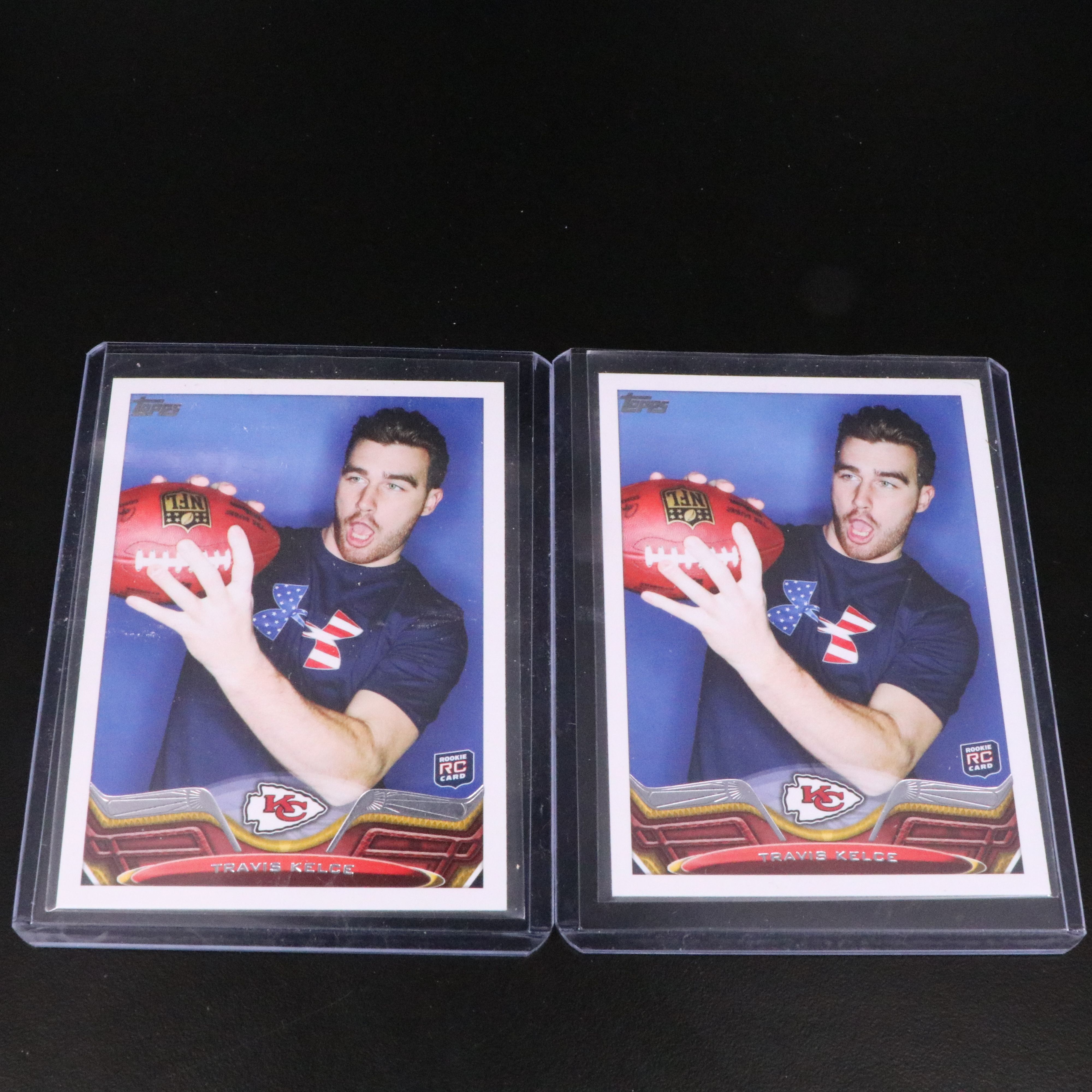 2013 Topps Travis Kelce Rookies with Tom Brady Football Cards