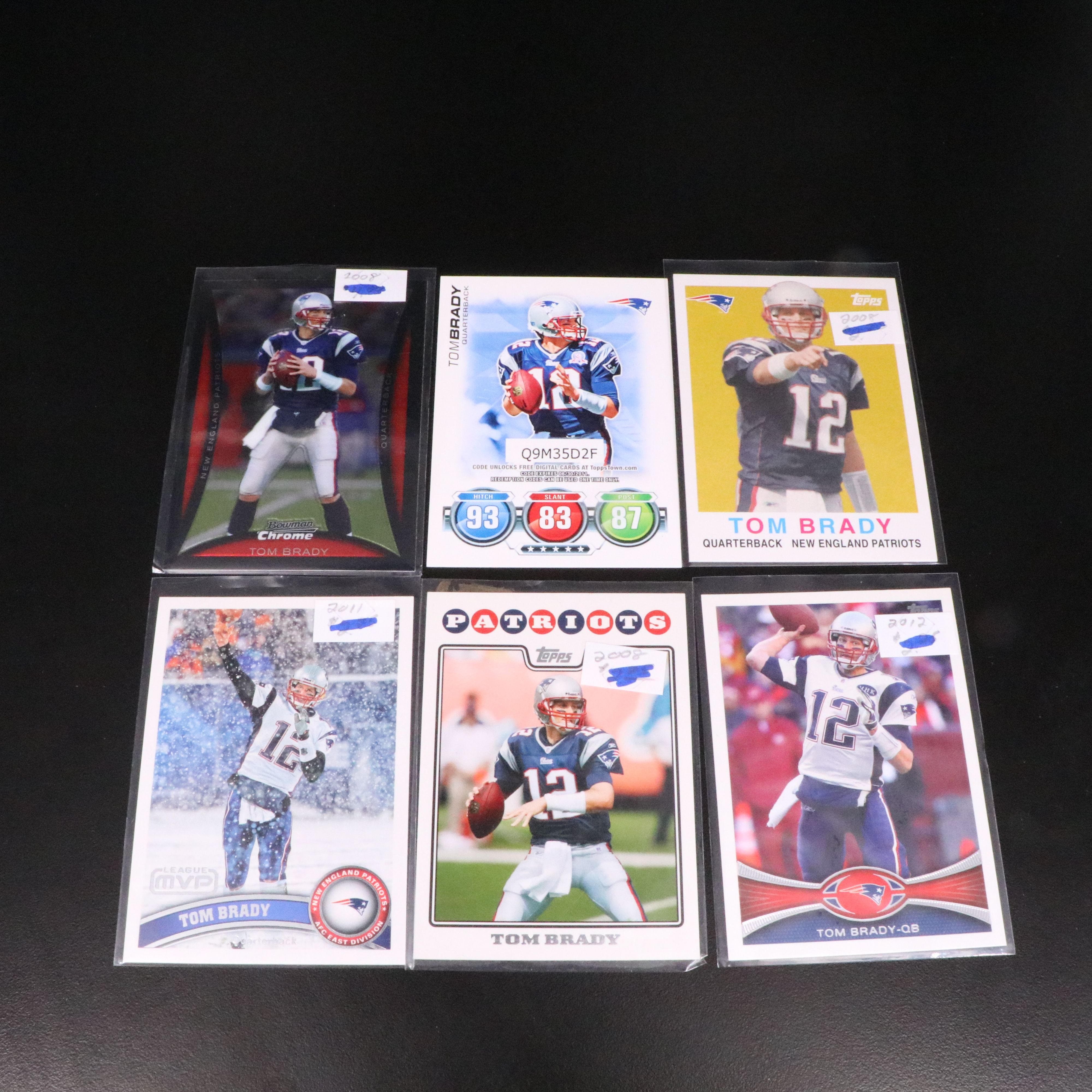 2013 Topps Travis Kelce Rookies with Tom Brady Football Cards