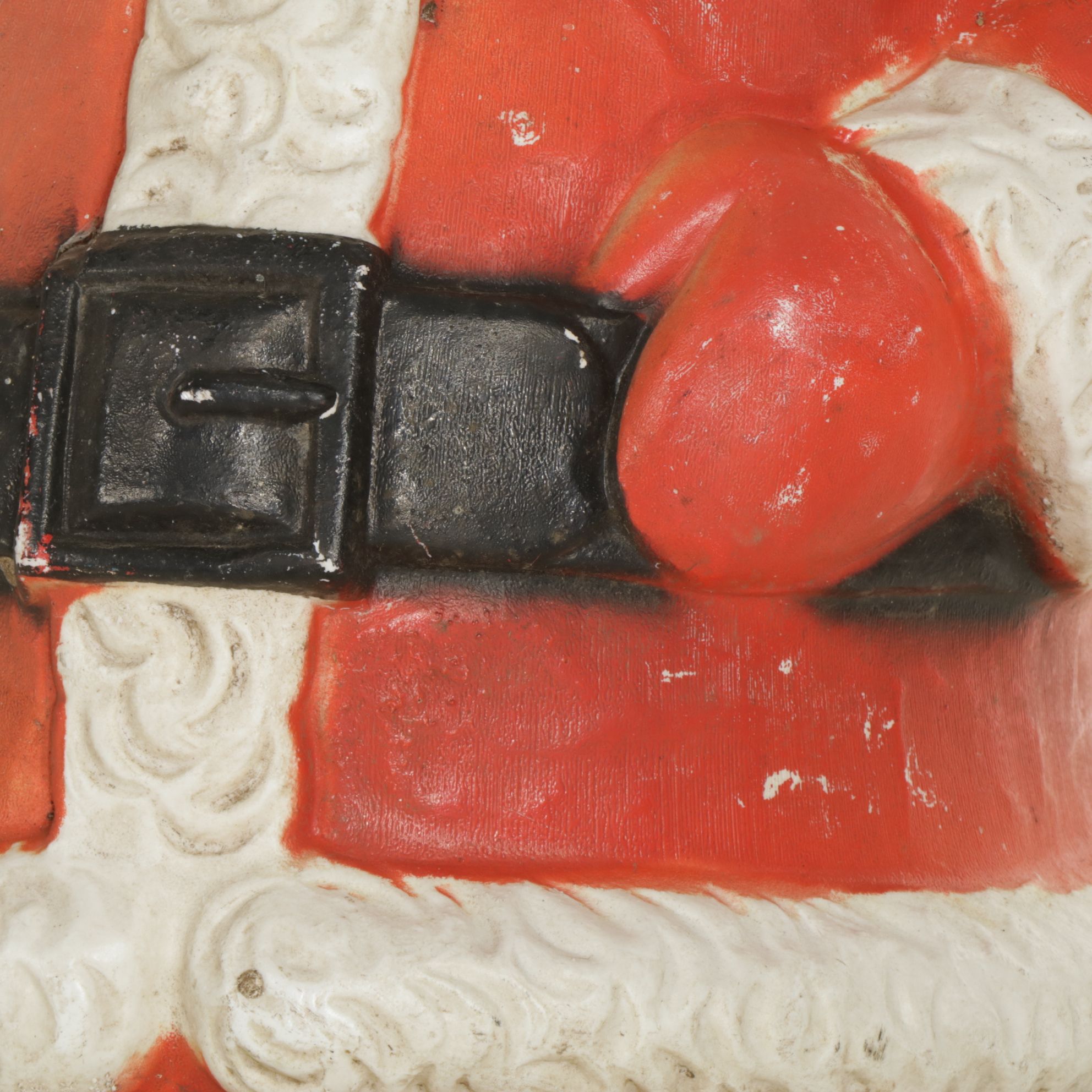 Painted Molded Plastic Santa Claus Christmas Lawn Decoration