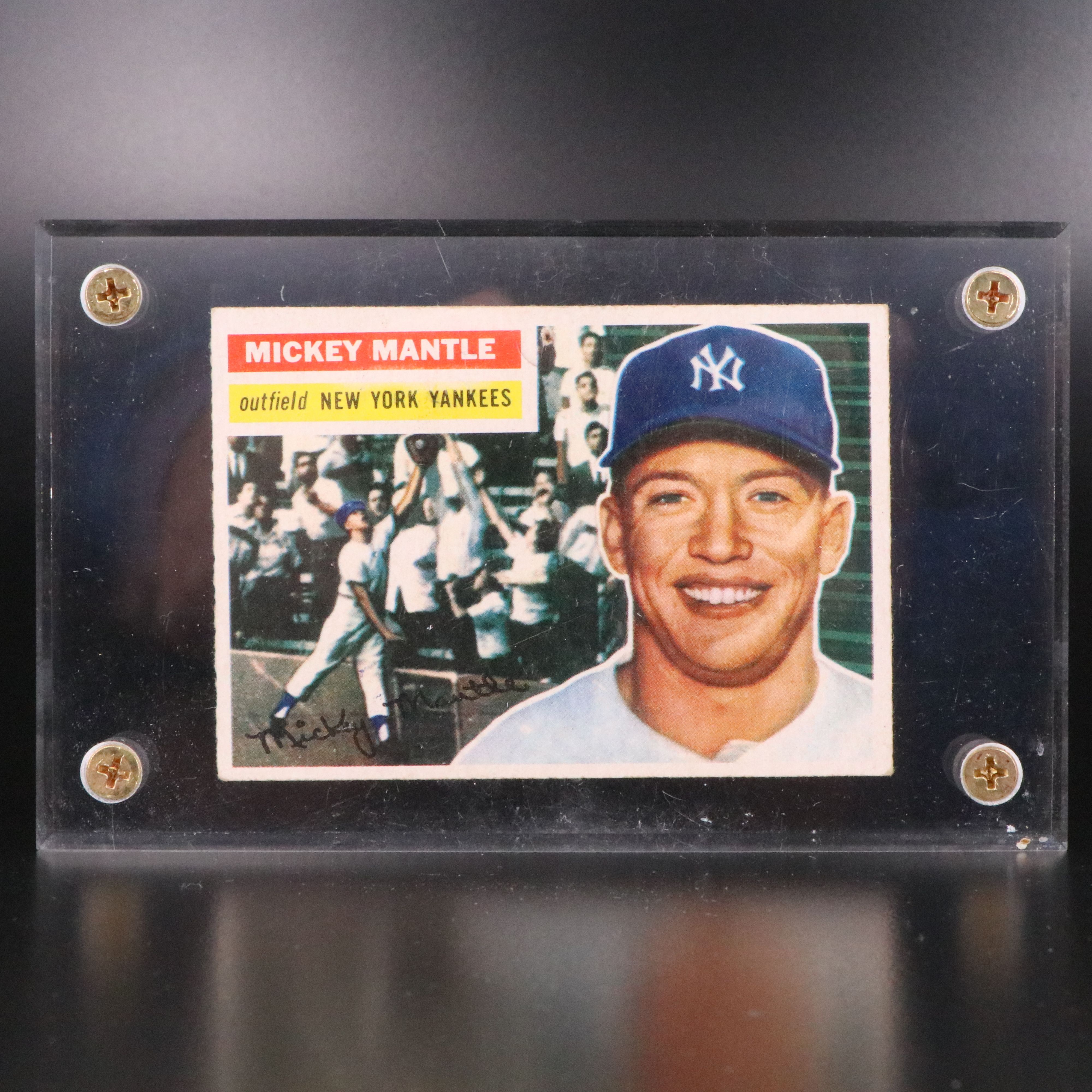 1956 Topps Mickey Mantle New York Yankees Baseball Card
