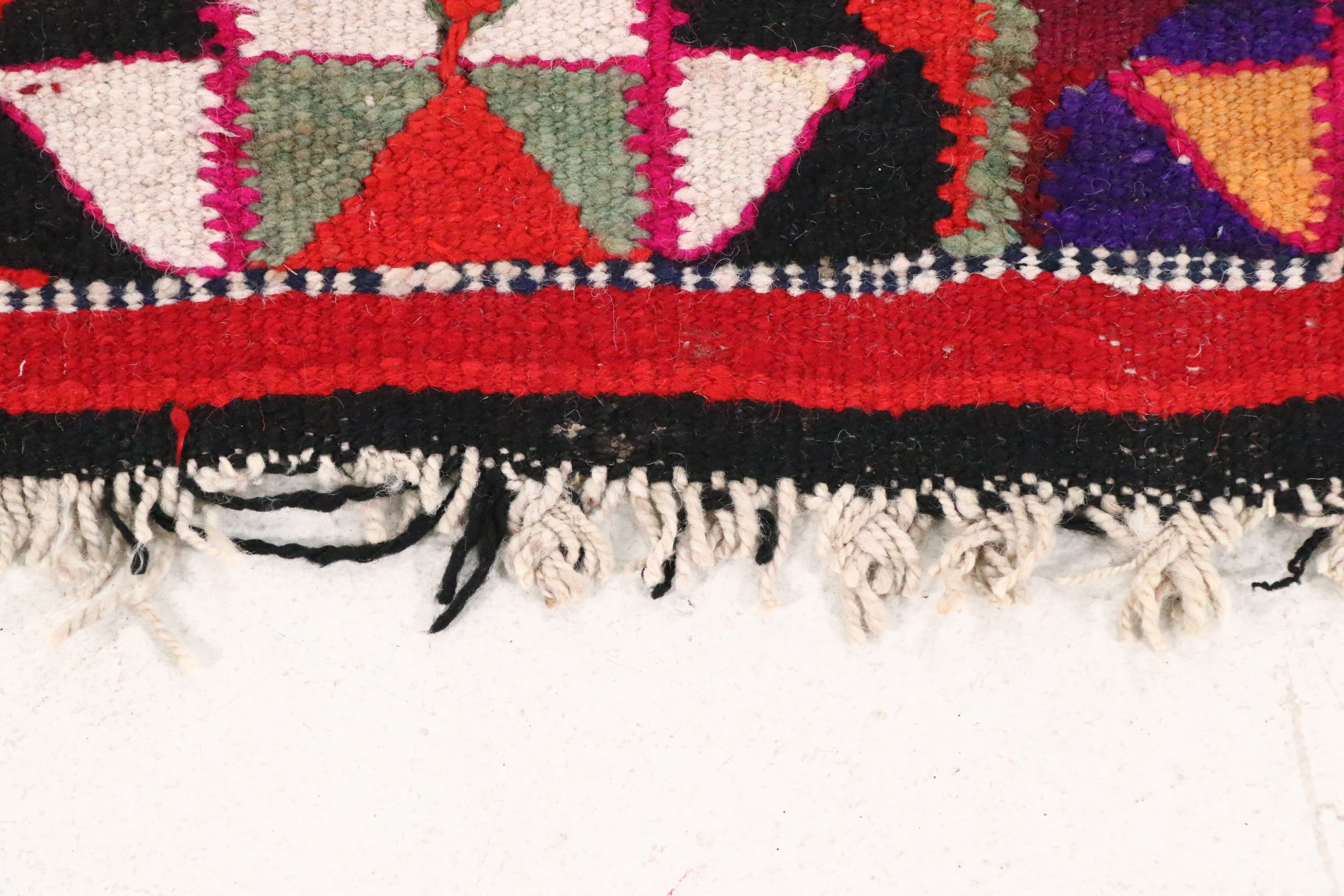 3'4 x 9'11 Hand-Knotted Moroccan Berber Long Rug