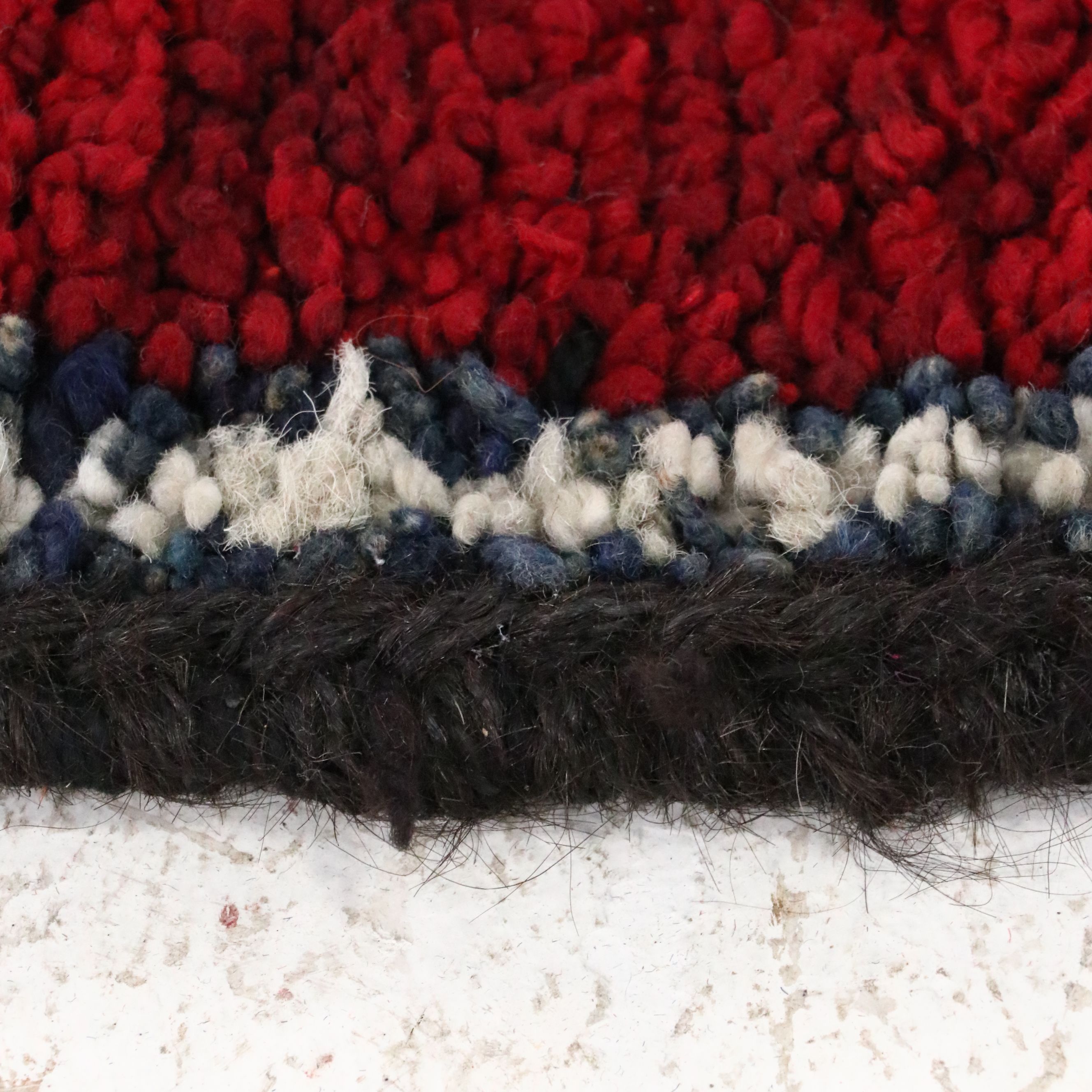 3'4 x 9'11 Hand-Knotted Moroccan Berber Long Rug