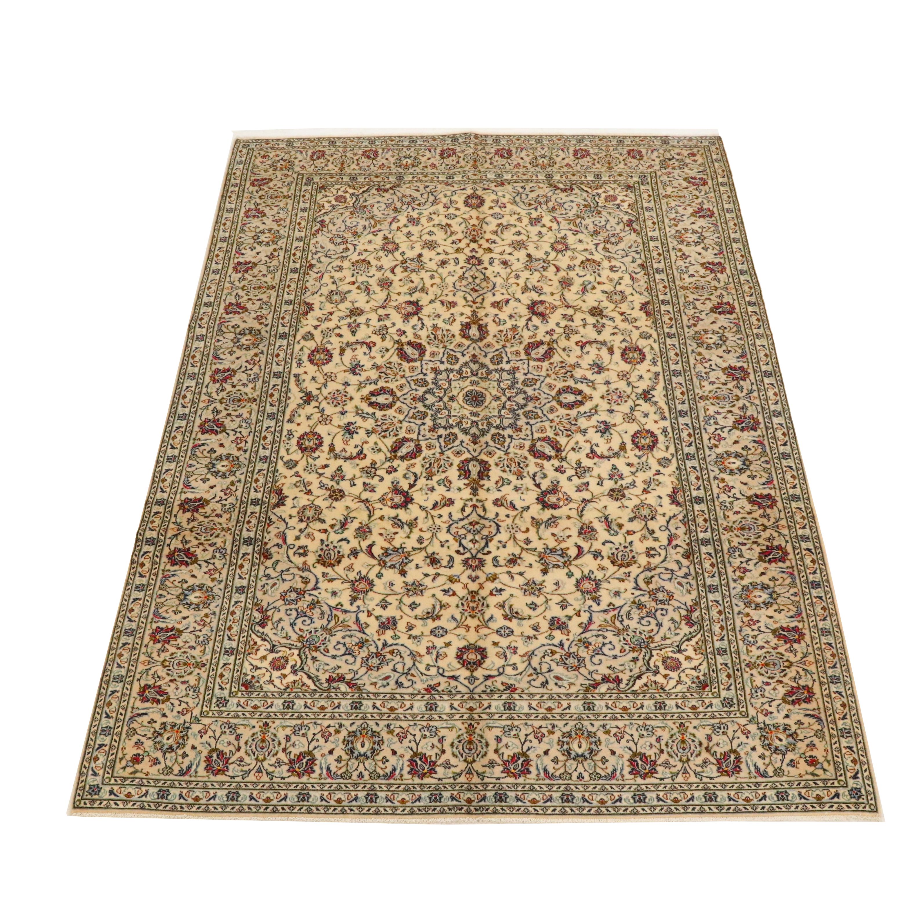8'1 x 11'6 Hand-Knotted Persian Nain Area Rug