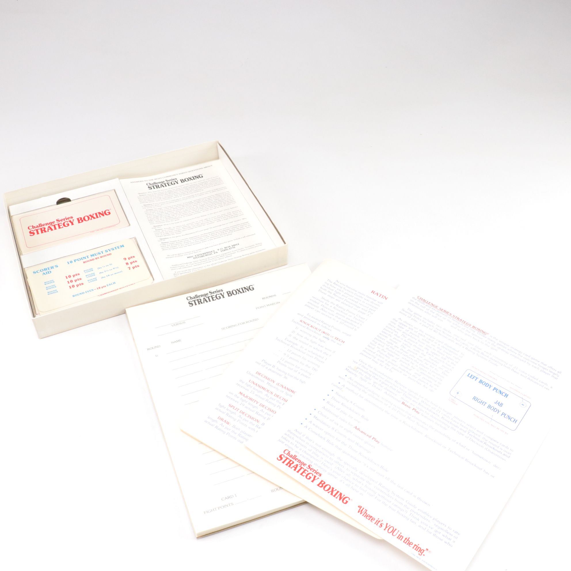 Knockout, Heavyweight Boxing, and Other American Boxing Board Games,