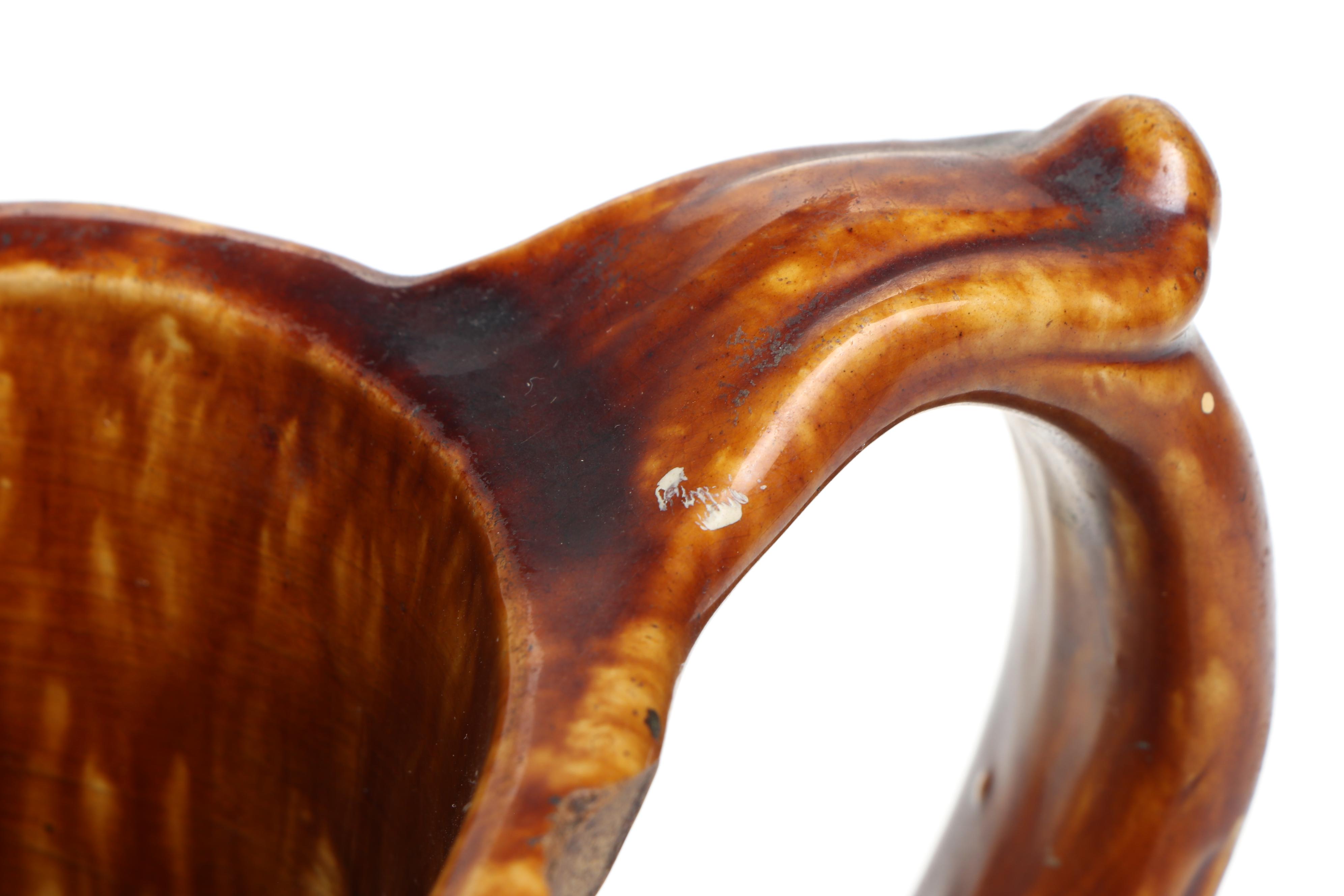 Bennington Rockingham Glazed Molded Pitcher and Bowl, Mid to Late 19th Century