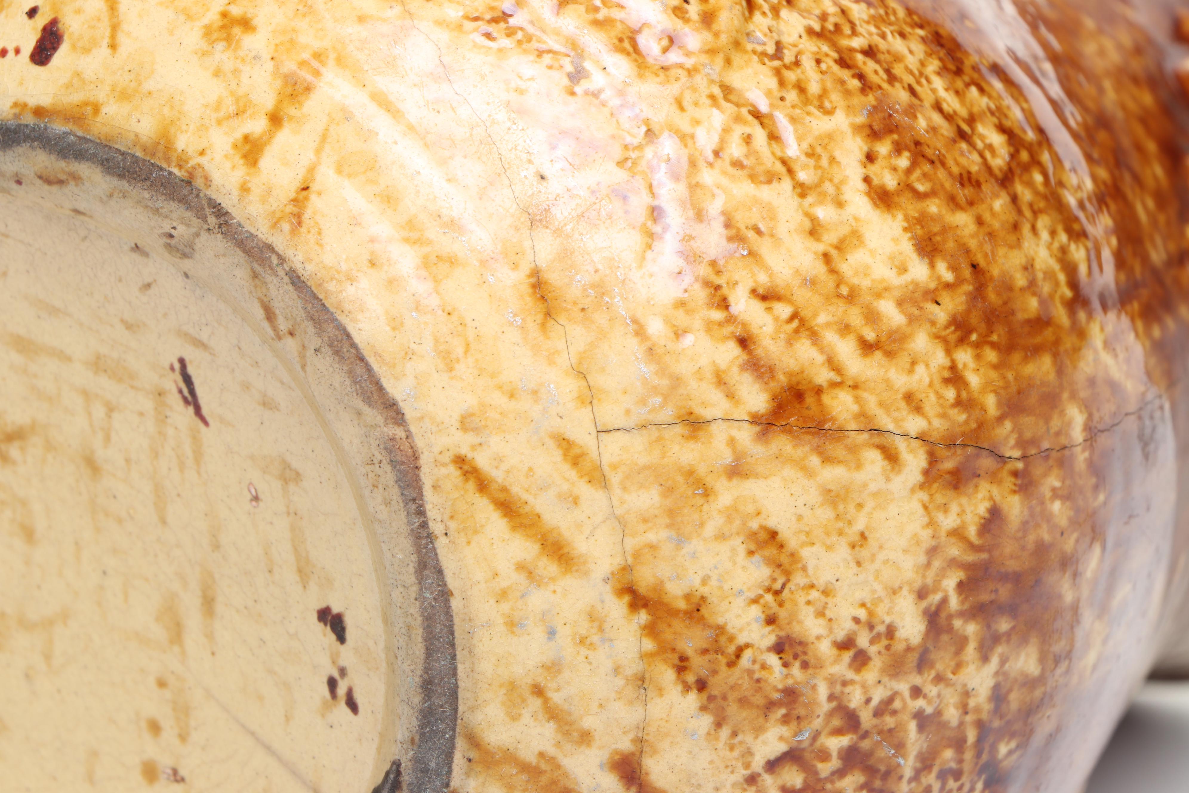 Bennington Rockingham Glazed Molded Pitcher and Bowl, Mid to Late 19th Century