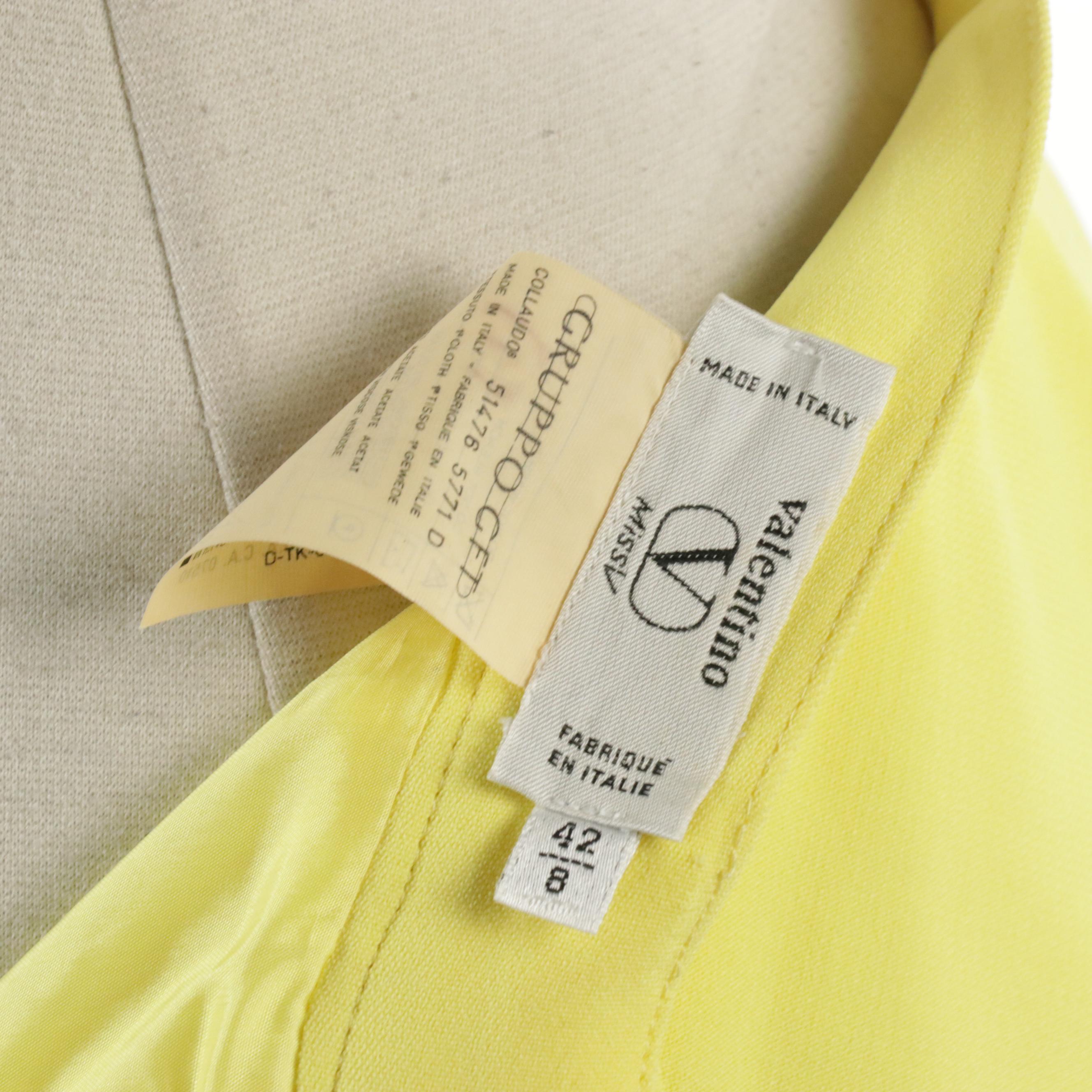 Valentino Miss V Yellow Skirt Suit