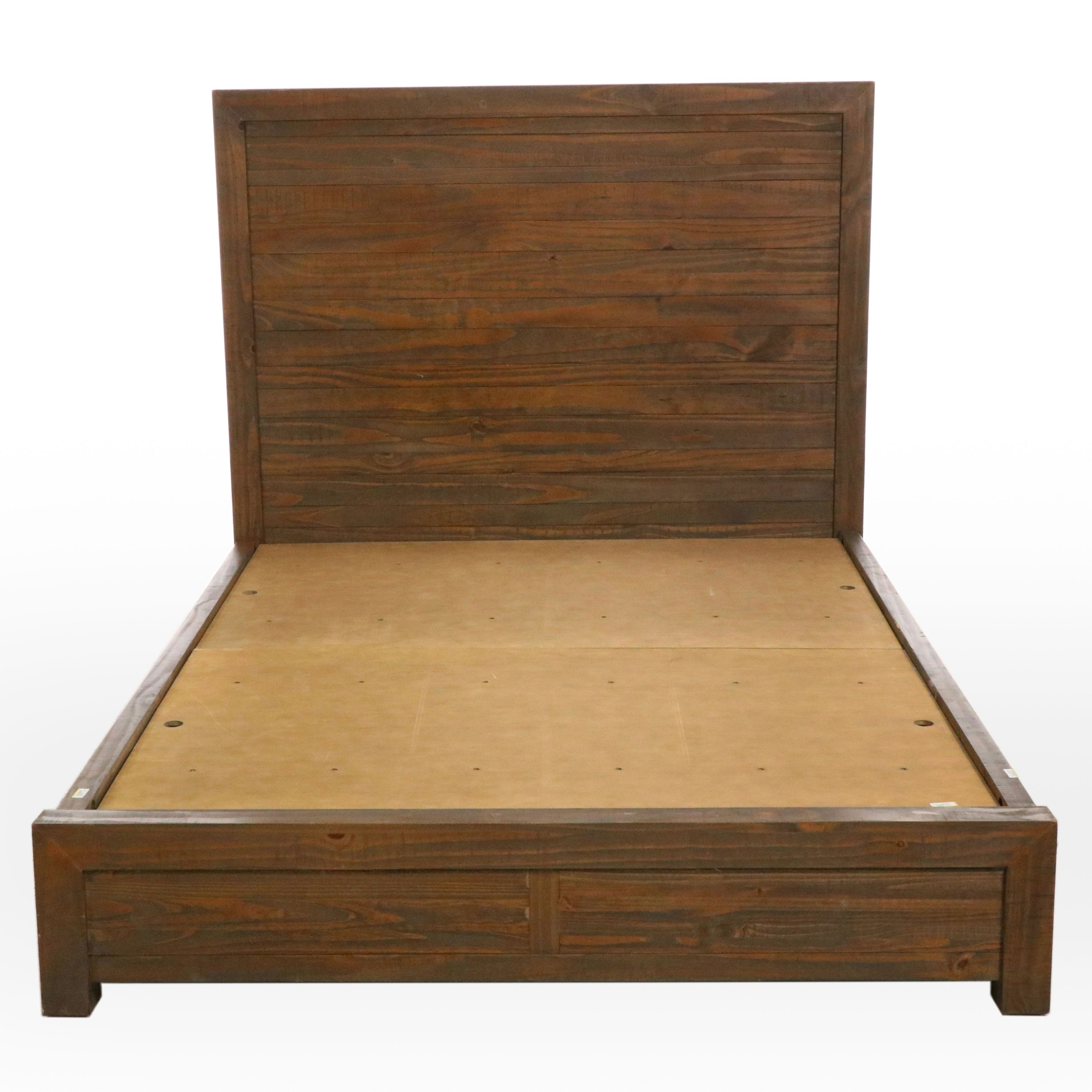 Restoration Hardware Mercantile Queen Size Storage Bed Frame