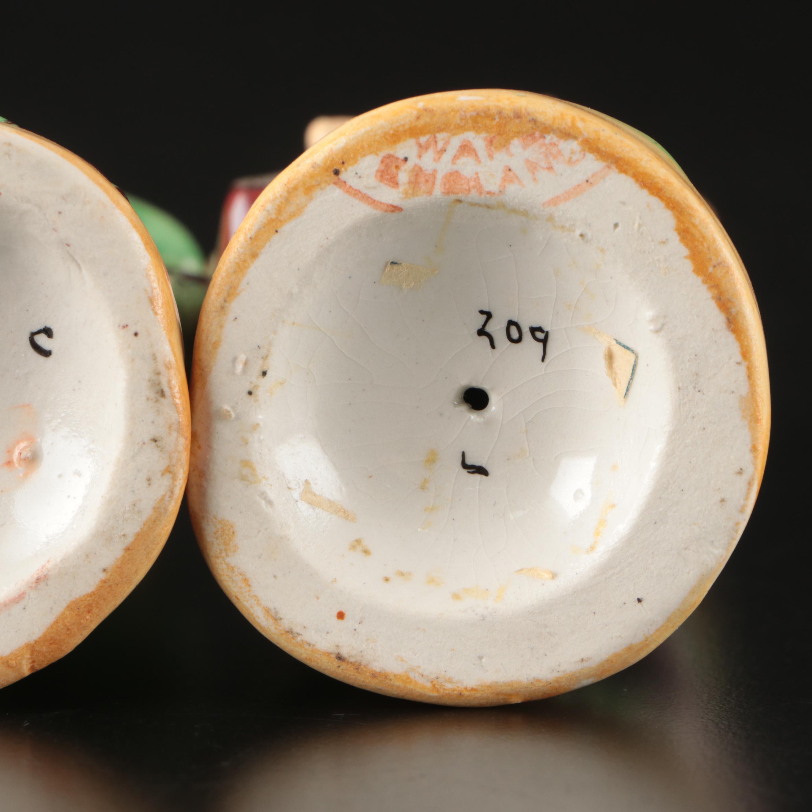 Staffordshire Fishmonger Flatback with William Kent Boy and Girl Figurines