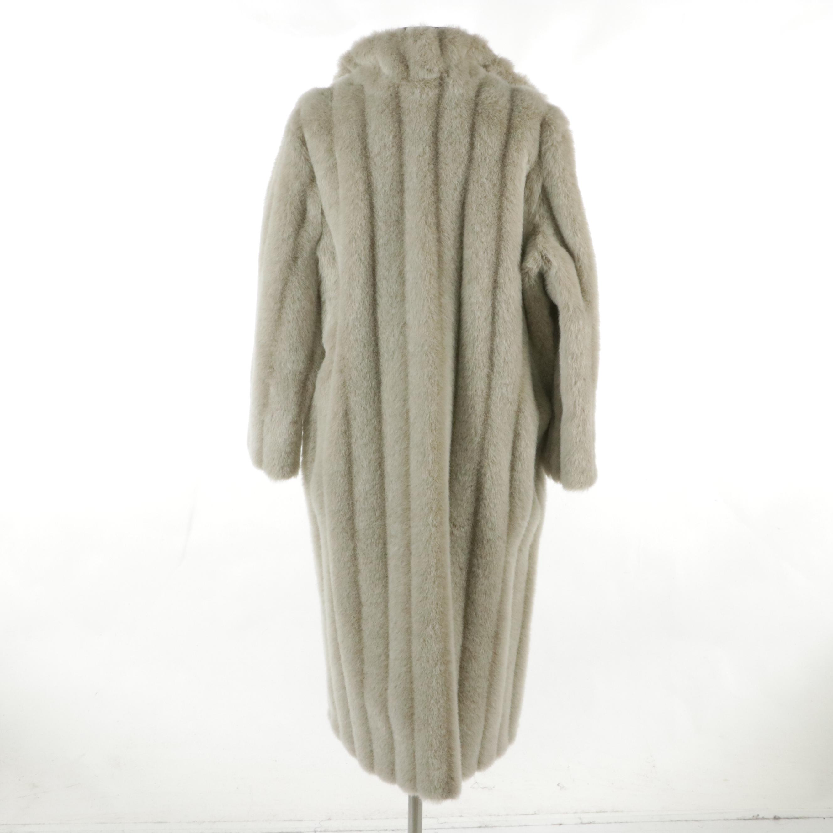 Fabulous Furs for Animal Lovers Faux Fur Long Coat