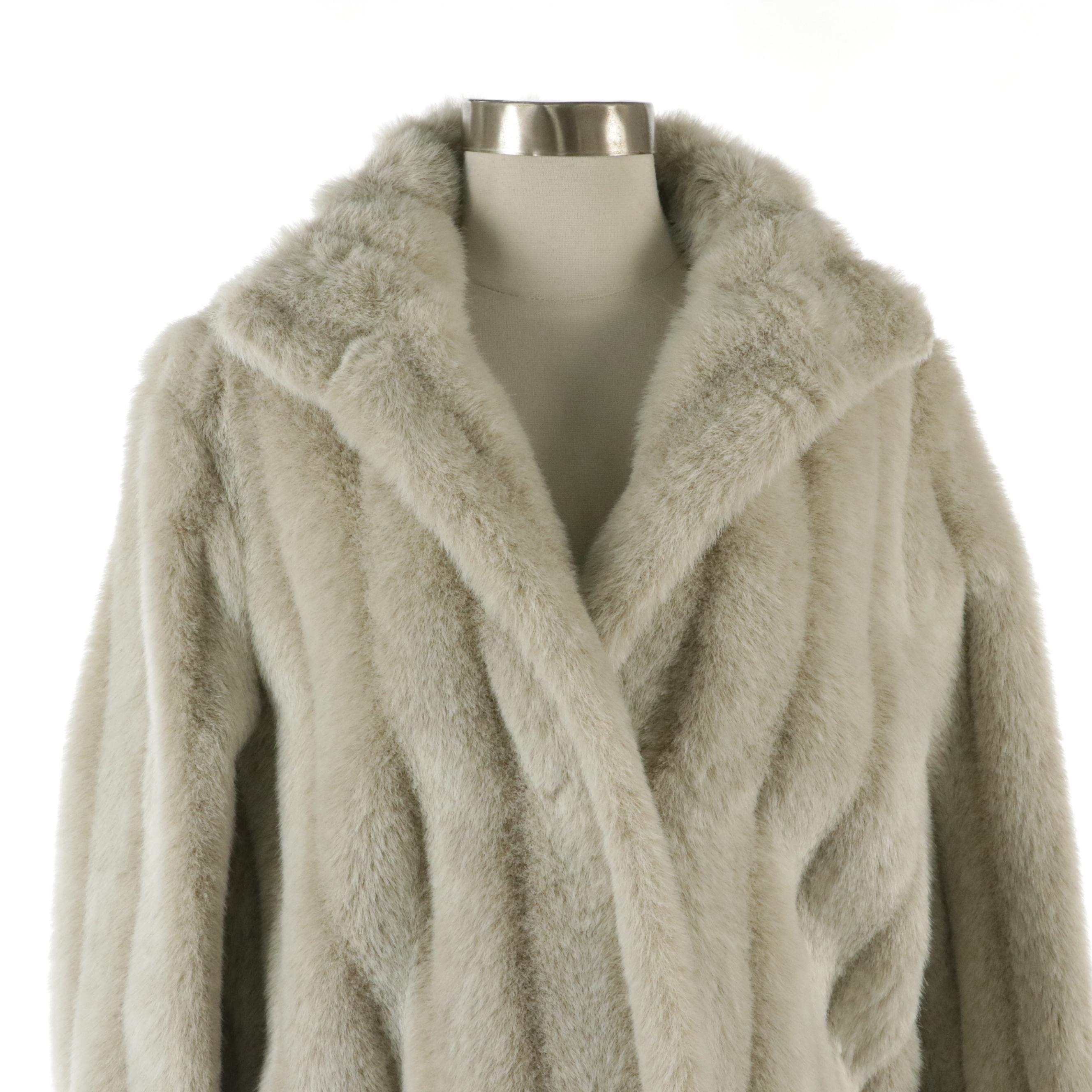 Fabulous Furs for Animal Lovers Faux Fur Long Coat