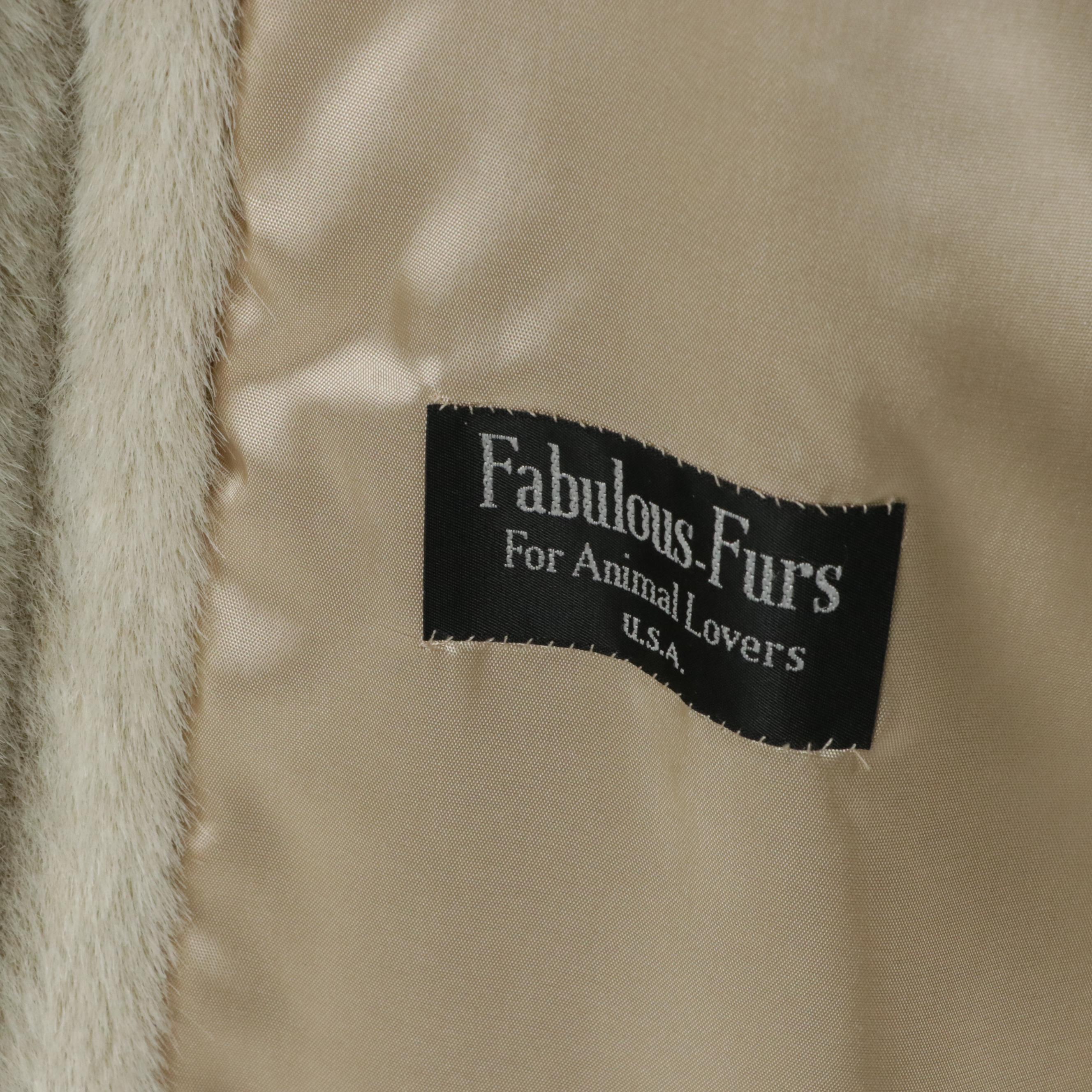 Fabulous Furs for Animal Lovers Faux Fur Long Coat