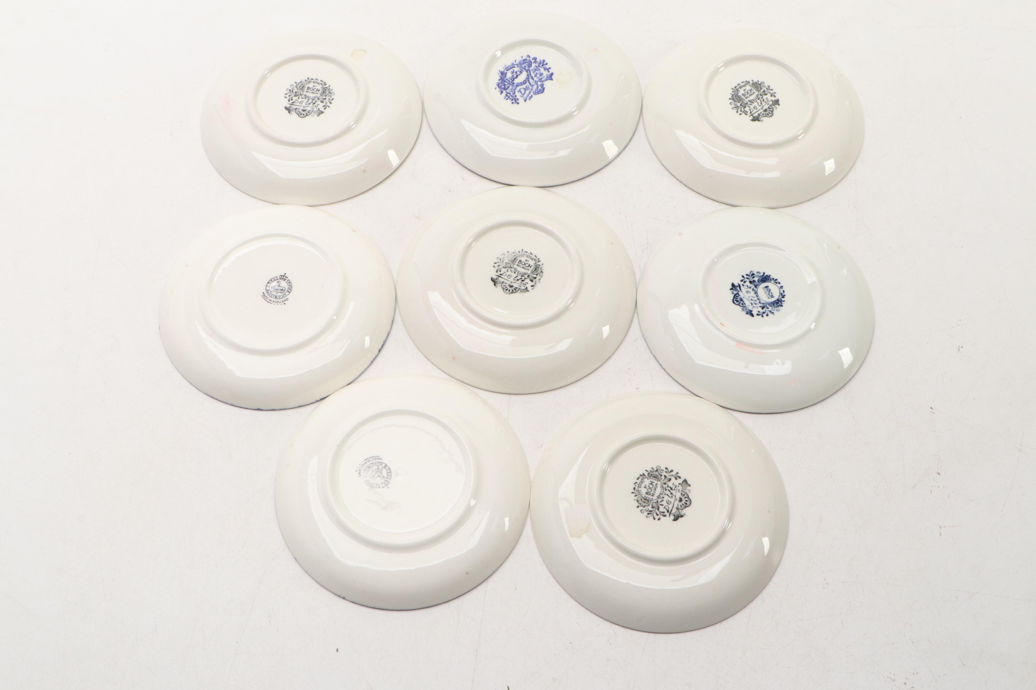 Royal Sphinx and Boch Drink Themed Ceramic Coasters, Mid to Late 20th Century