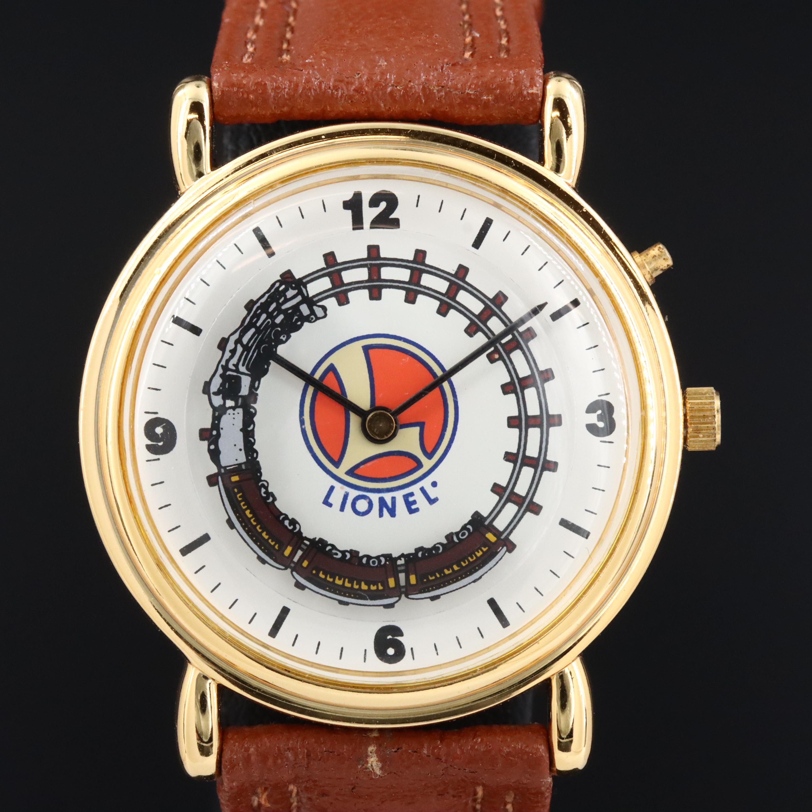 Lionel Collectible Quartz Watch with Tracks, Sound and Moving Train Key Chain