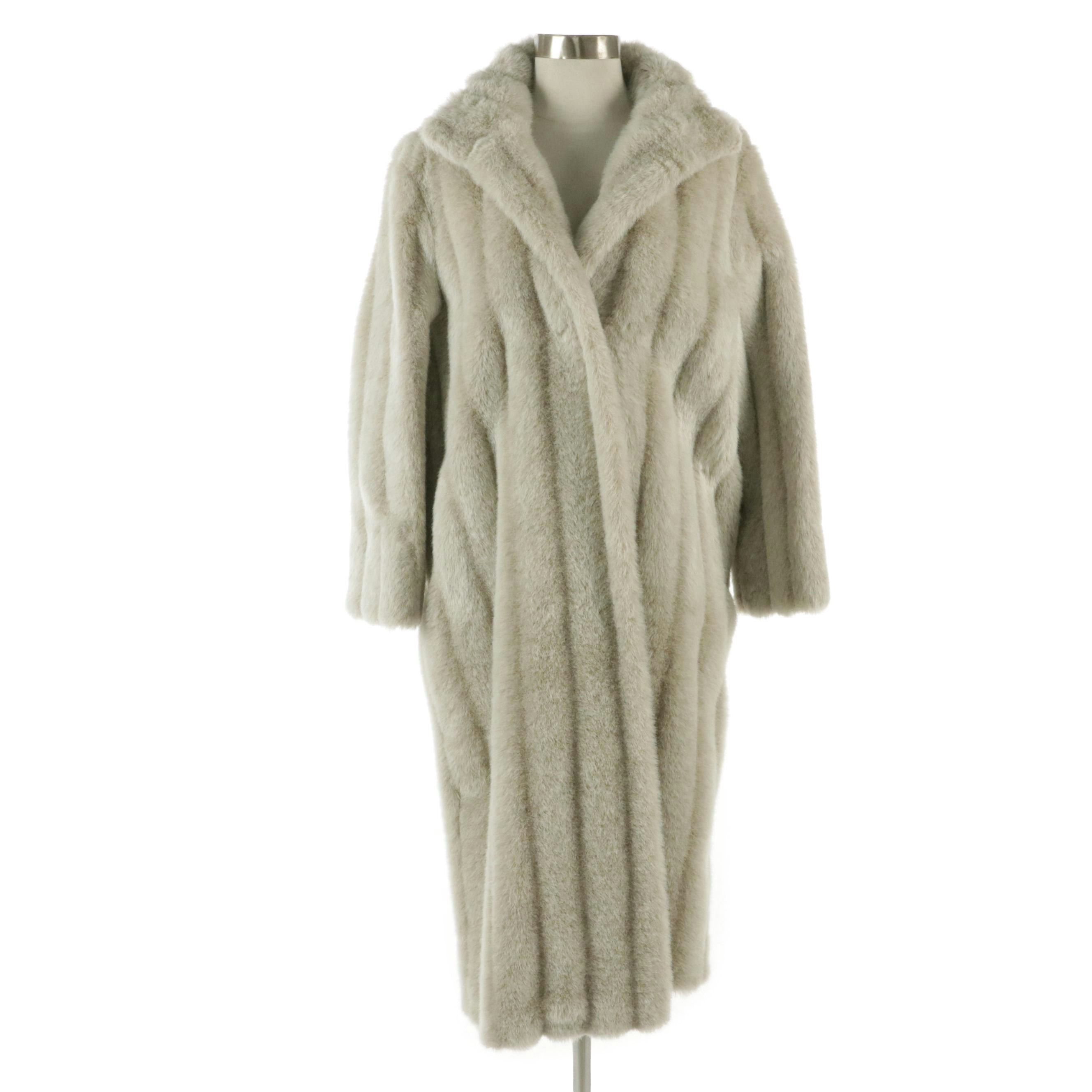 Fabulous Furs for Animal Lovers Faux Fur Long Coat