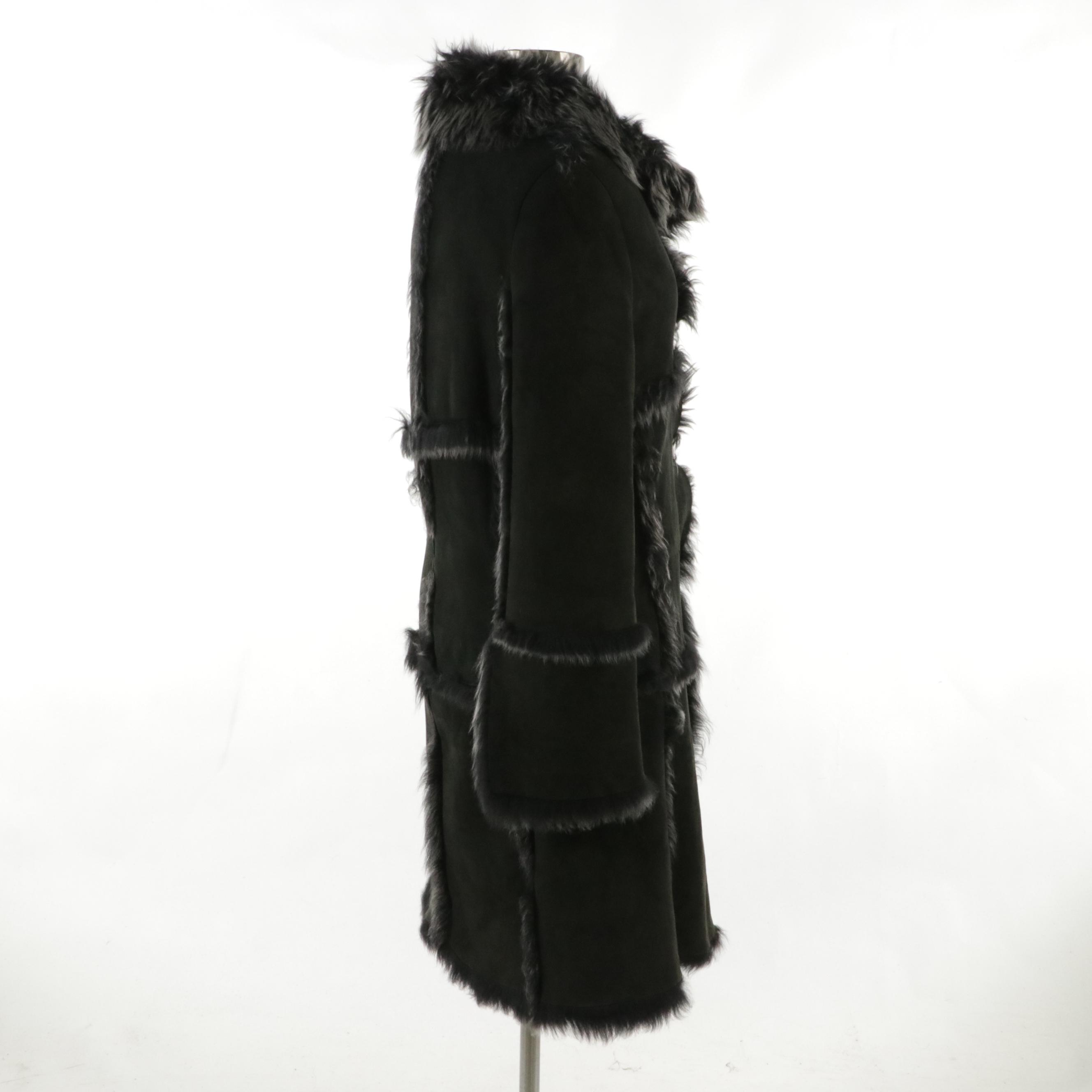 Karl Donoghue Coat in Lambskin/Lamb Fur