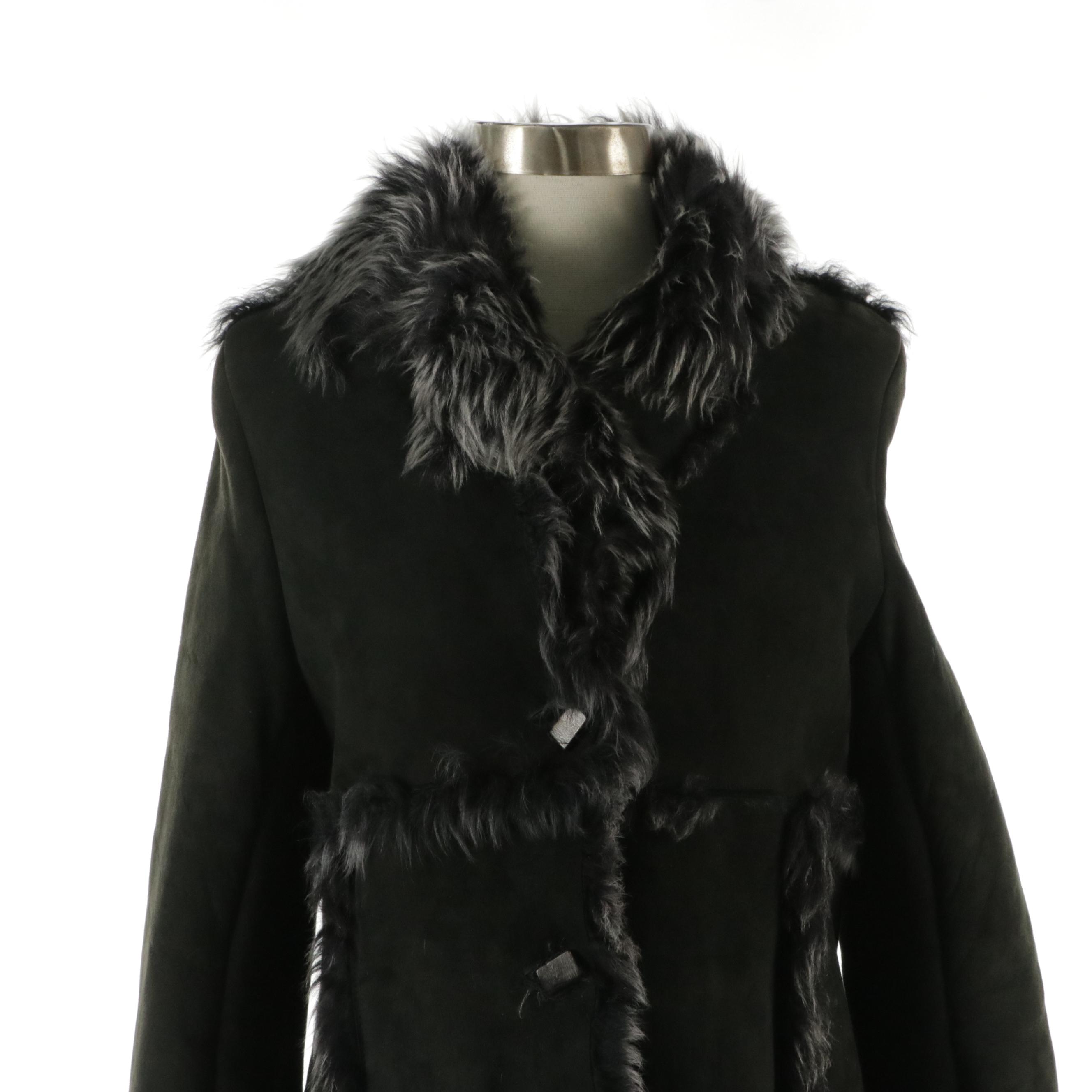 Karl Donoghue Coat in Lambskin/Lamb Fur