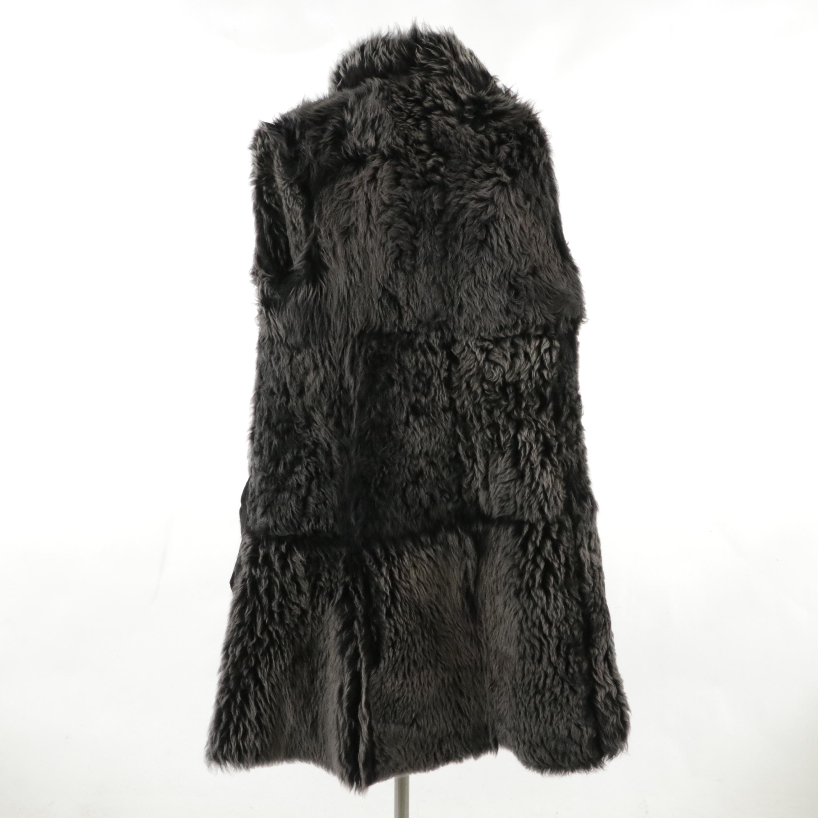 Karl Donoghue Coat in Lambskin/Lamb Fur
