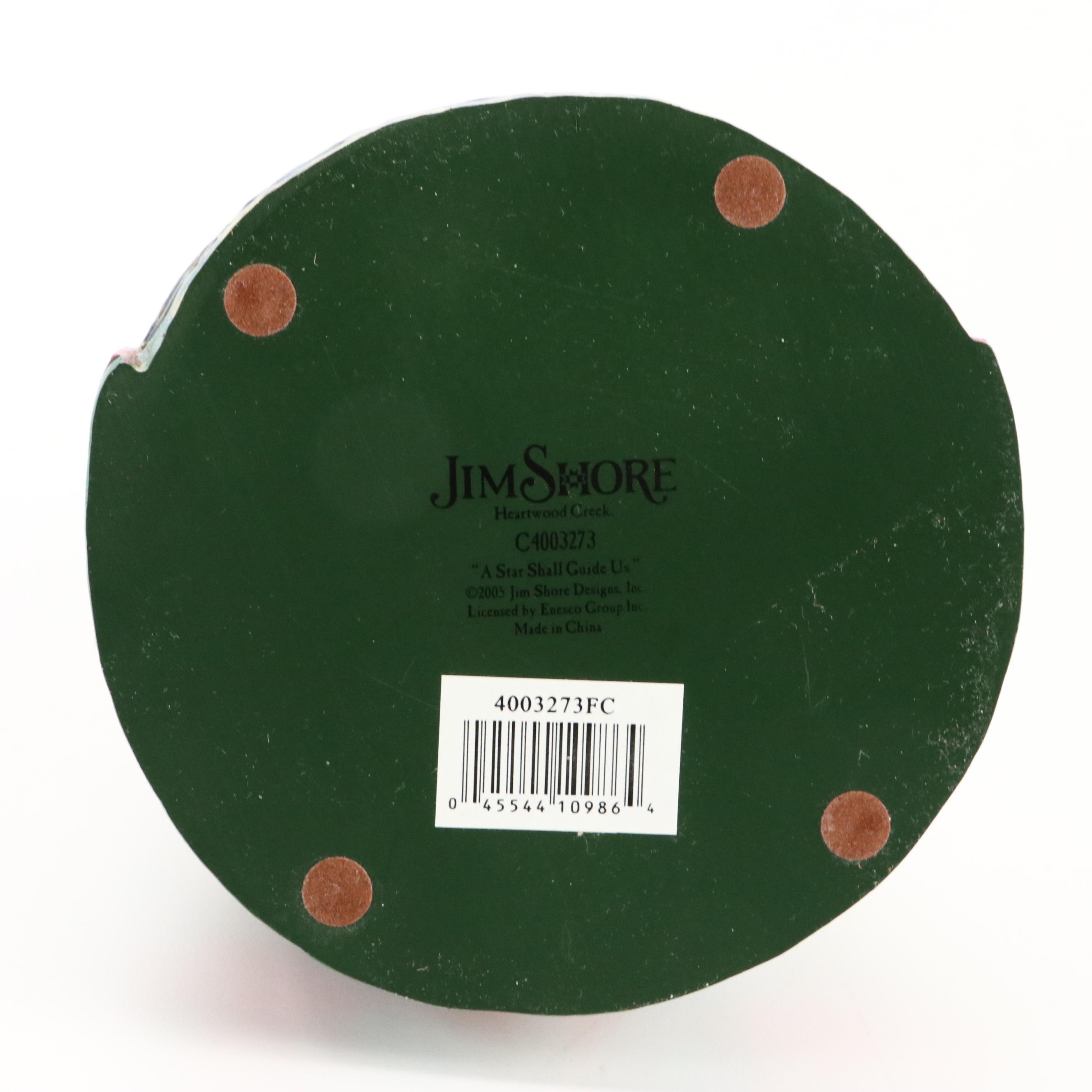 Jim Shore Resin Angel Figurines with Fitz & Floyd Mug and Cardinal Shakers