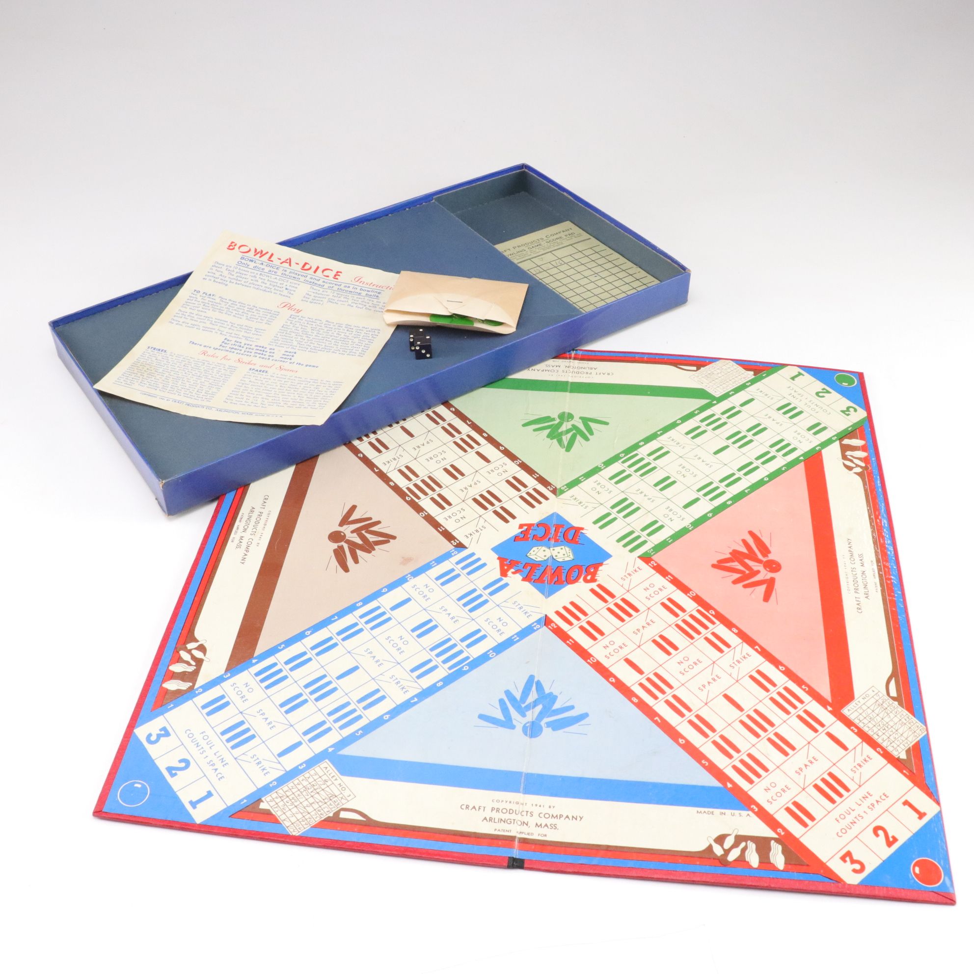 "Blue Line Hockey" with Football, Basketball, Bowling & Other Sports Board Games