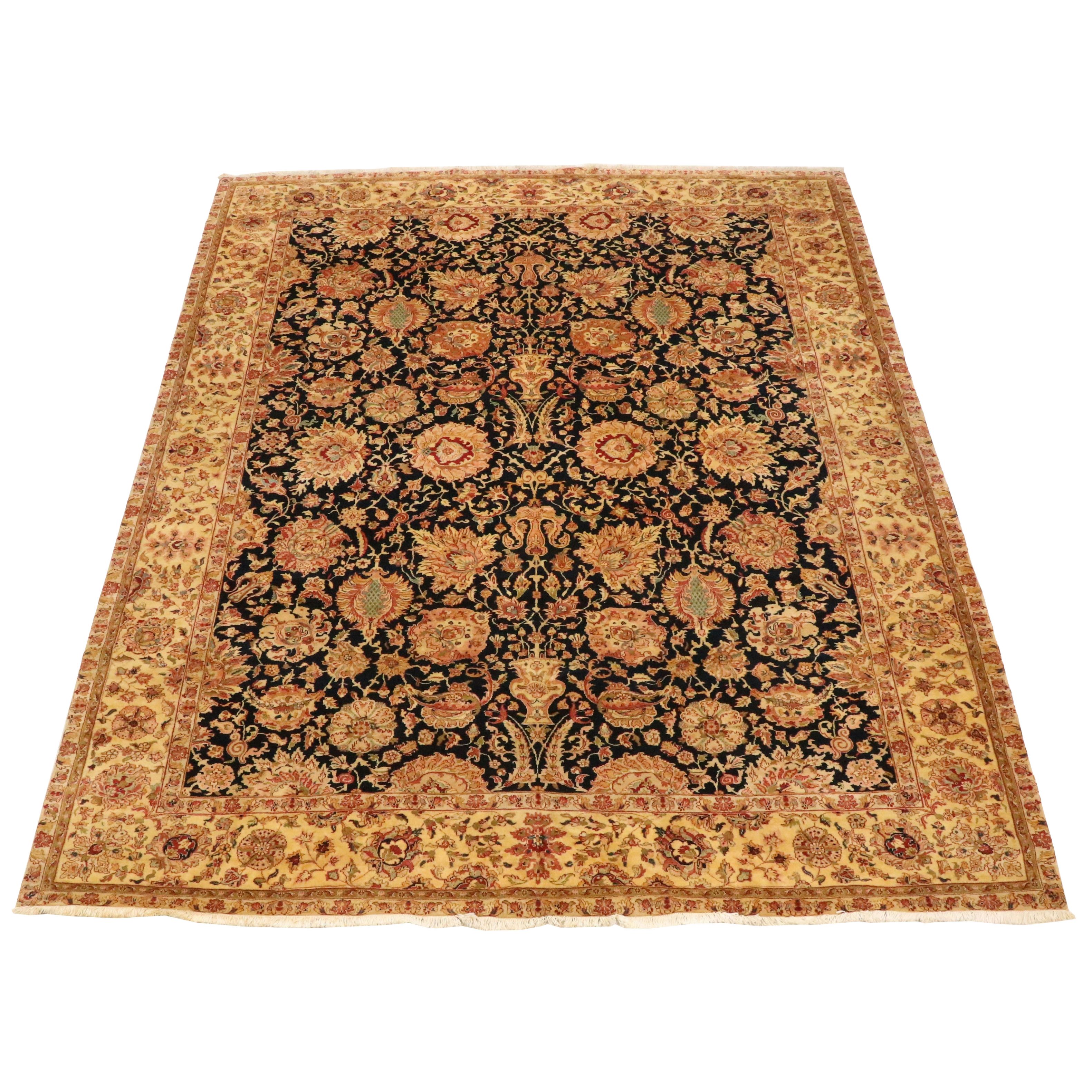 10' x 13'1 Hand-Knotted Indian Agra Room-Sized Rug