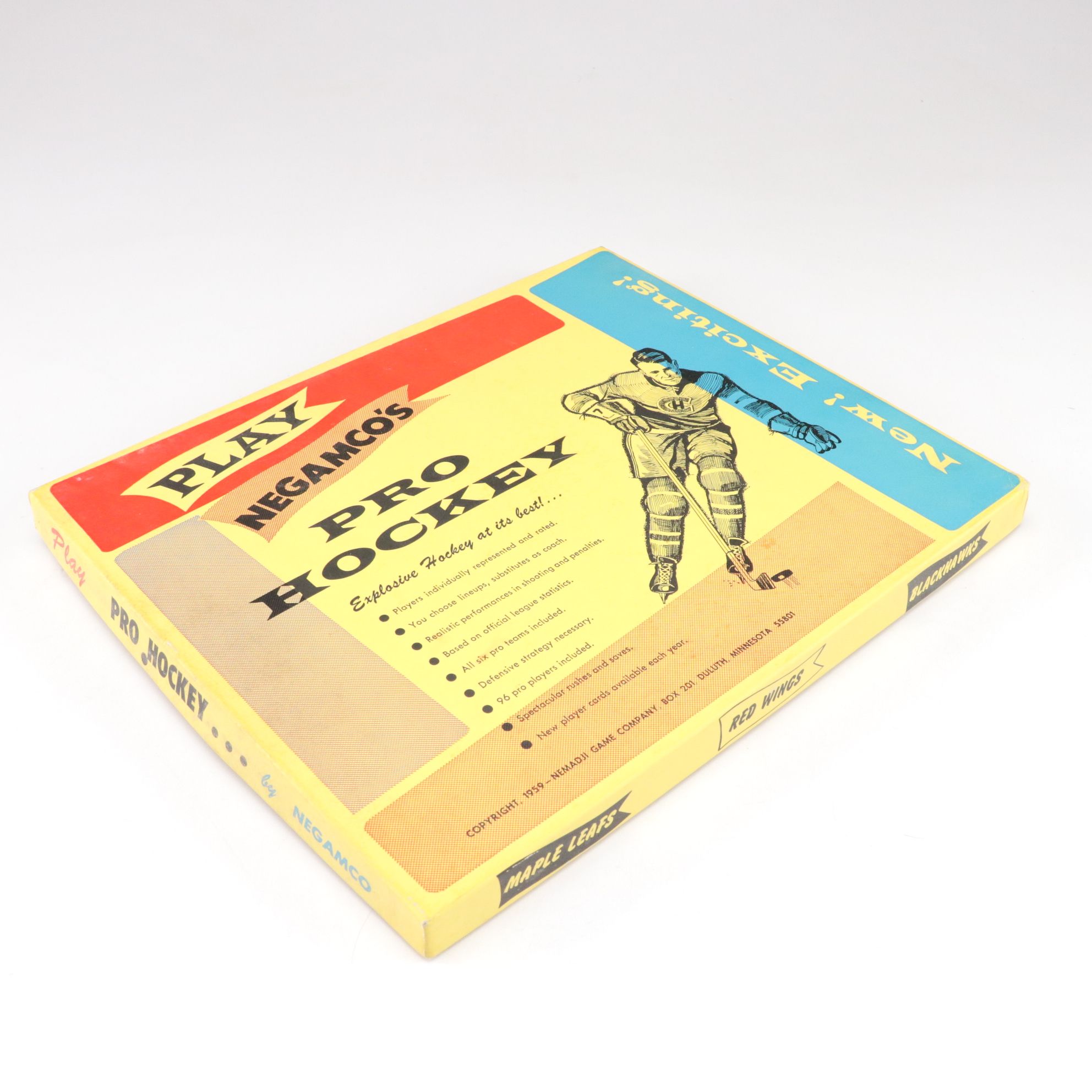 "Blue Line Hockey" with Football, Basketball, Bowling & Other Sports Board Games