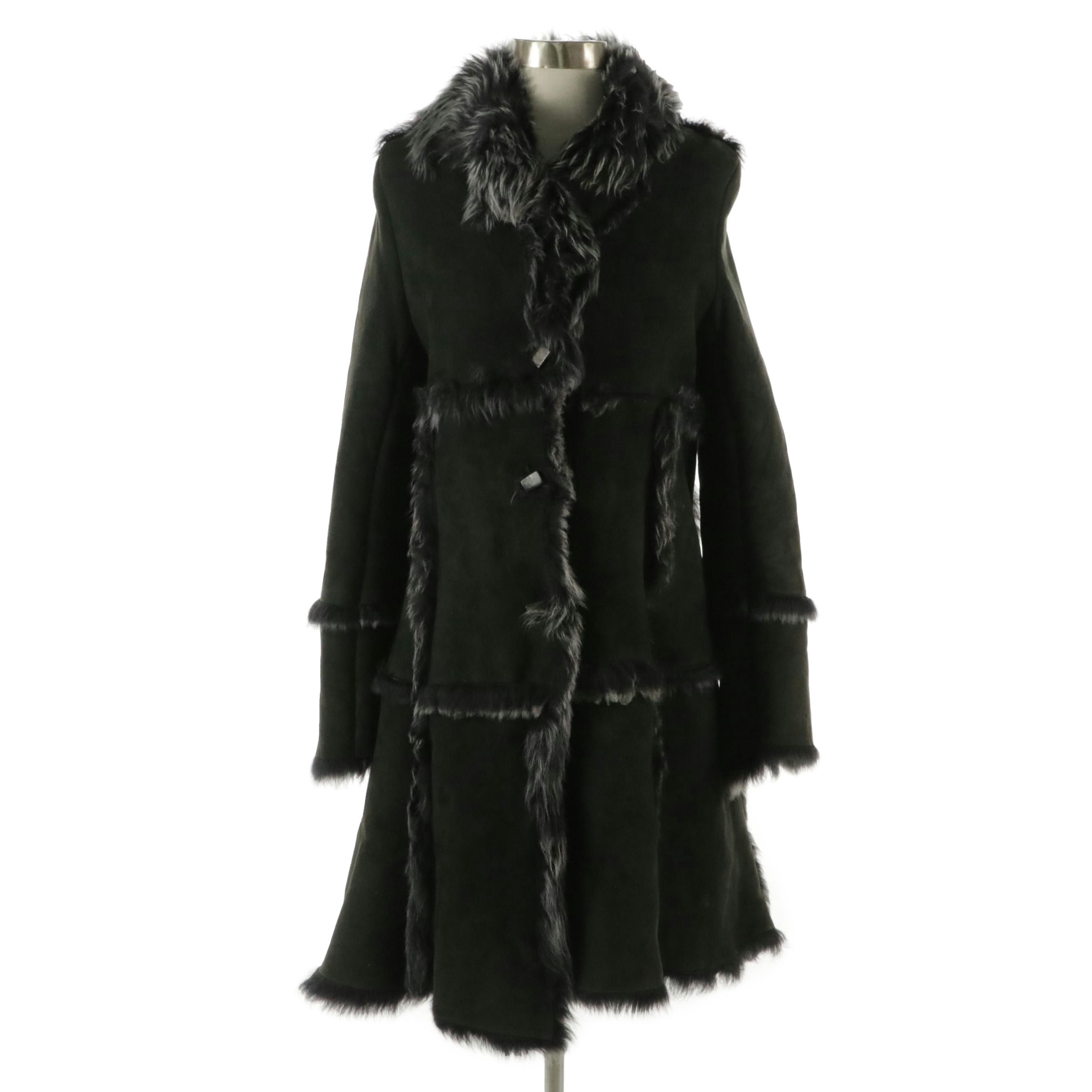 Karl Donoghue Coat in Lambskin/Lamb Fur