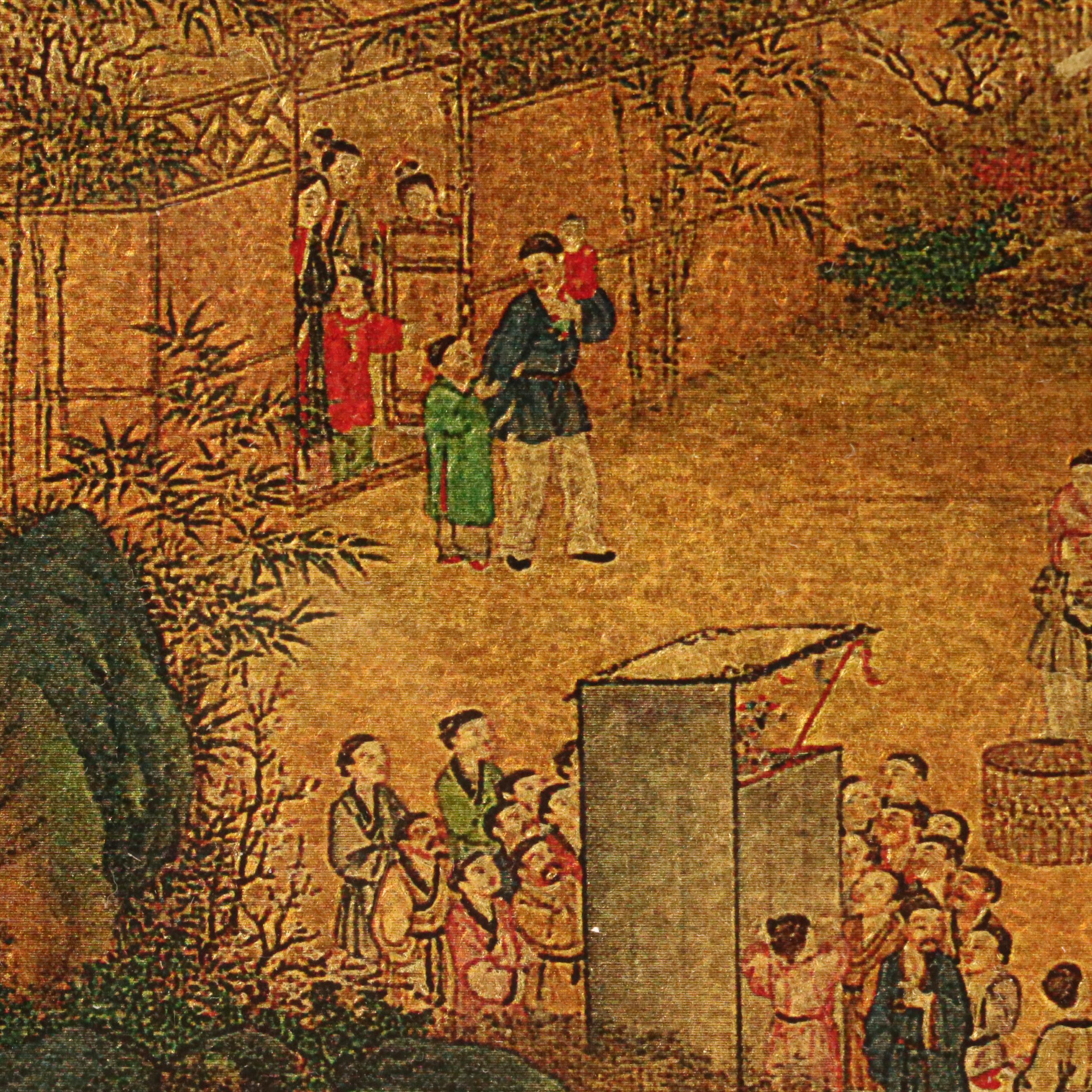 Digital Print After Chinese Genre Scroll Painting