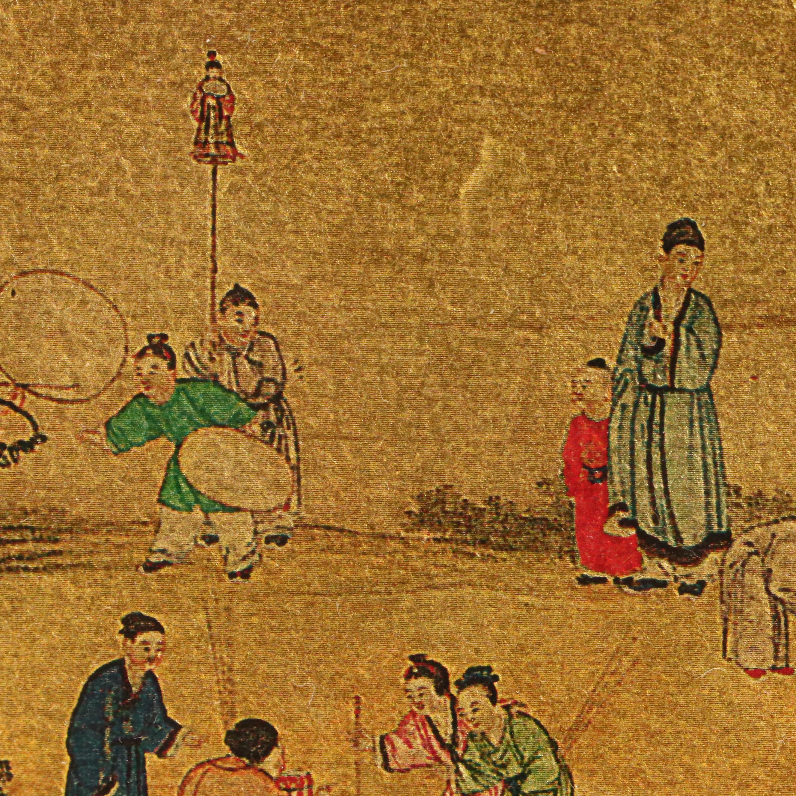 Digital Print After Chinese Genre Scroll Painting