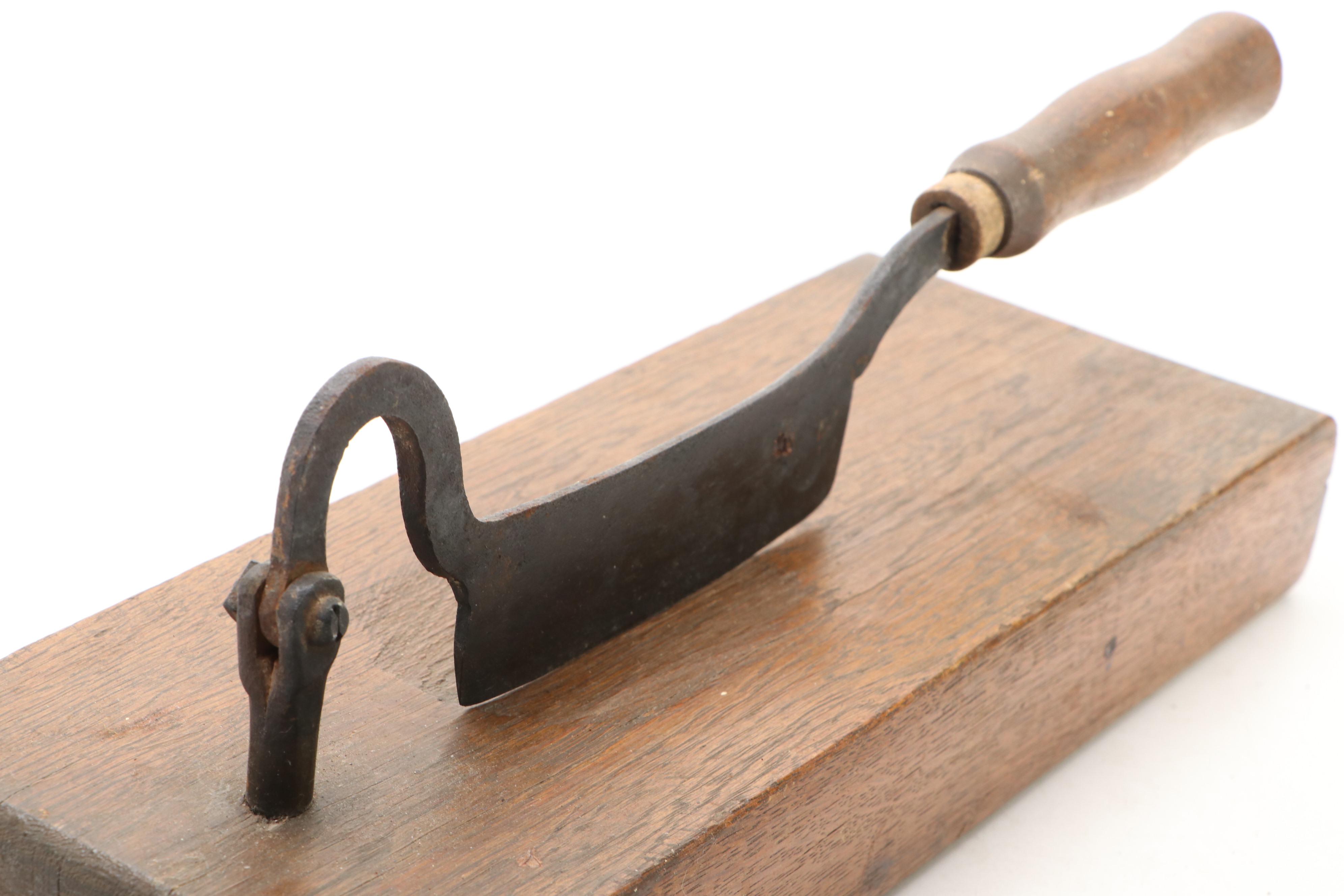 Primitive Style Tobacco Cutter with Other Vintage Kitchen Slicer