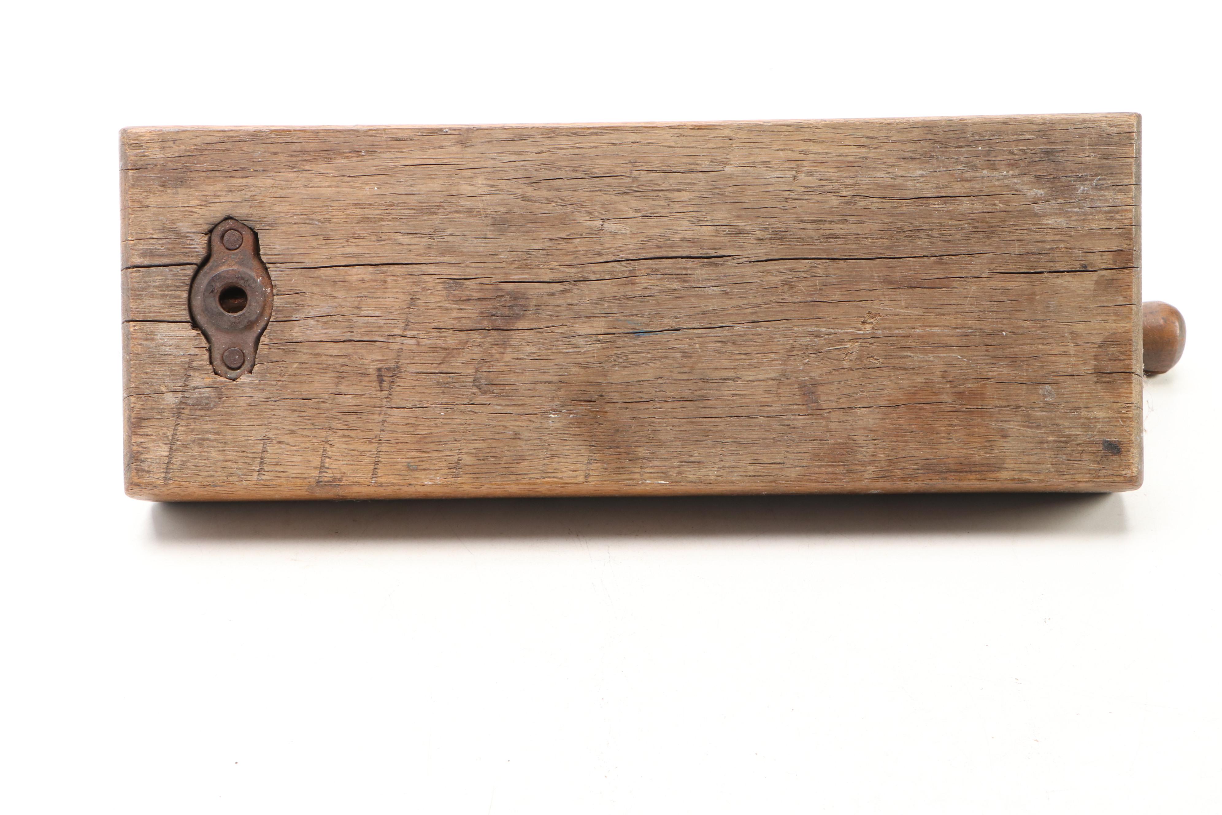 Primitive Style Tobacco Cutter with Other Vintage Kitchen Slicer