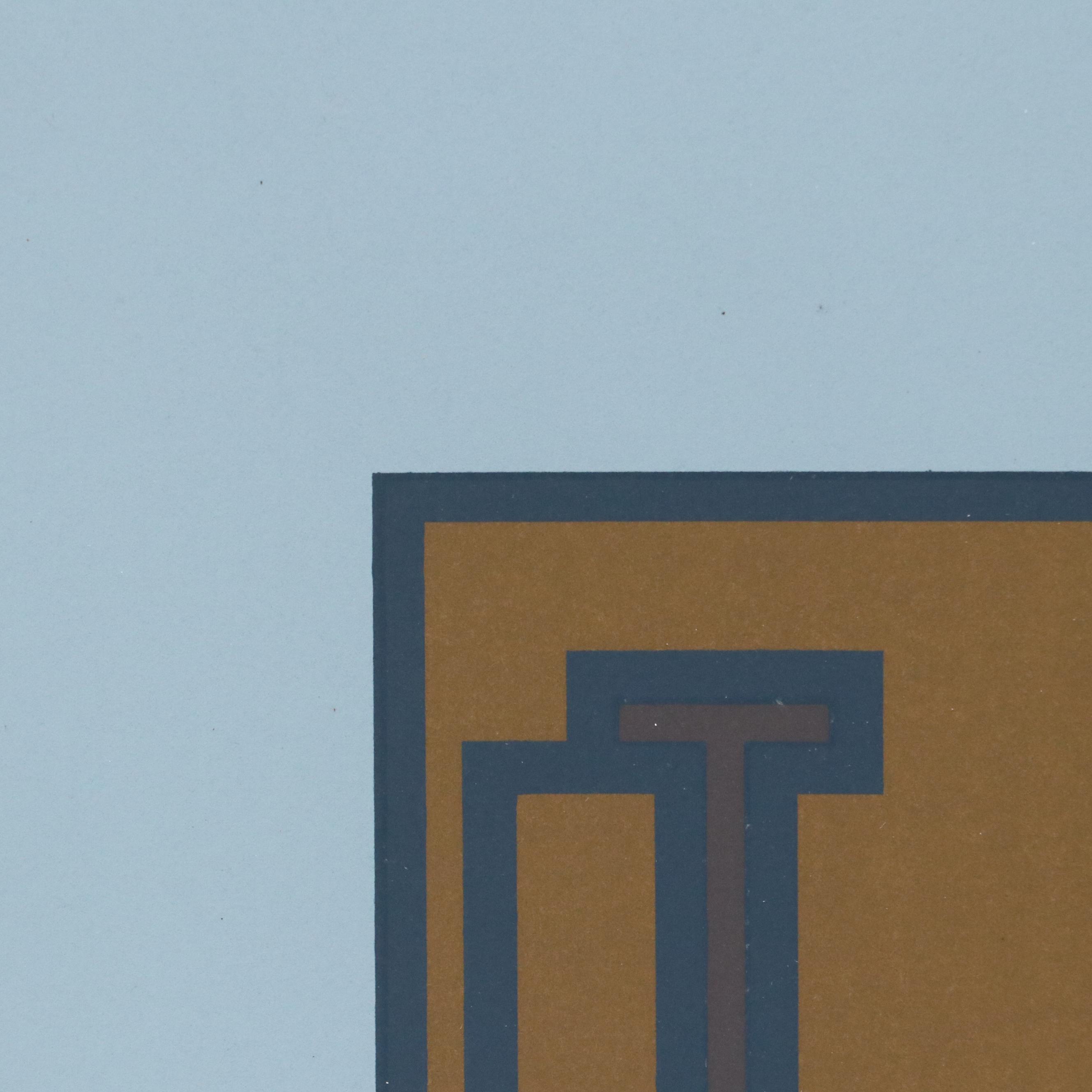 Robyn Denny Serigraph "Over Reach," 1973