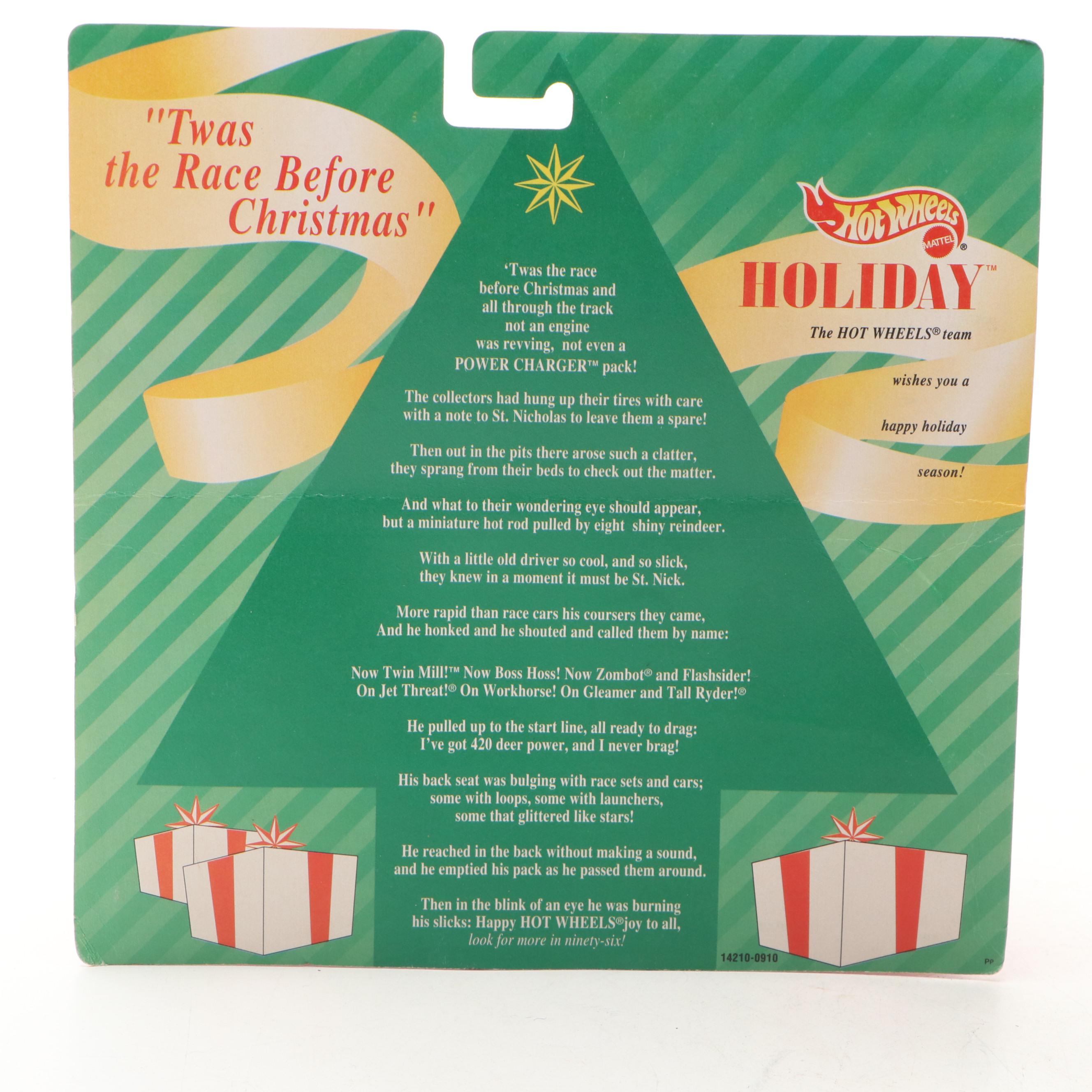 Hot Wheels Holiday Series Special Collector Edition Toy Cars, 1995