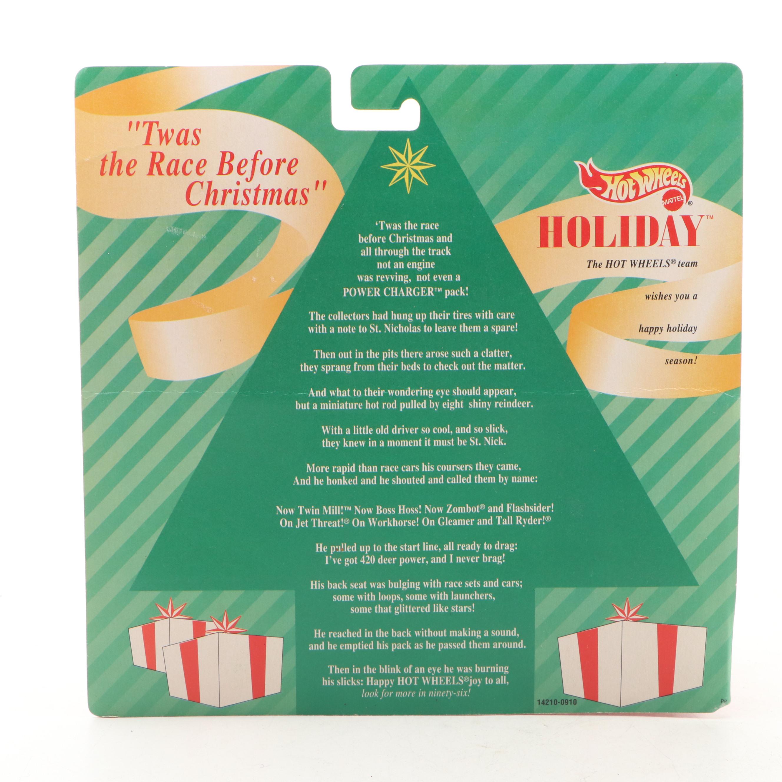 Hot Wheels Holiday Series Special Collector Edition Toy Cars, 1995