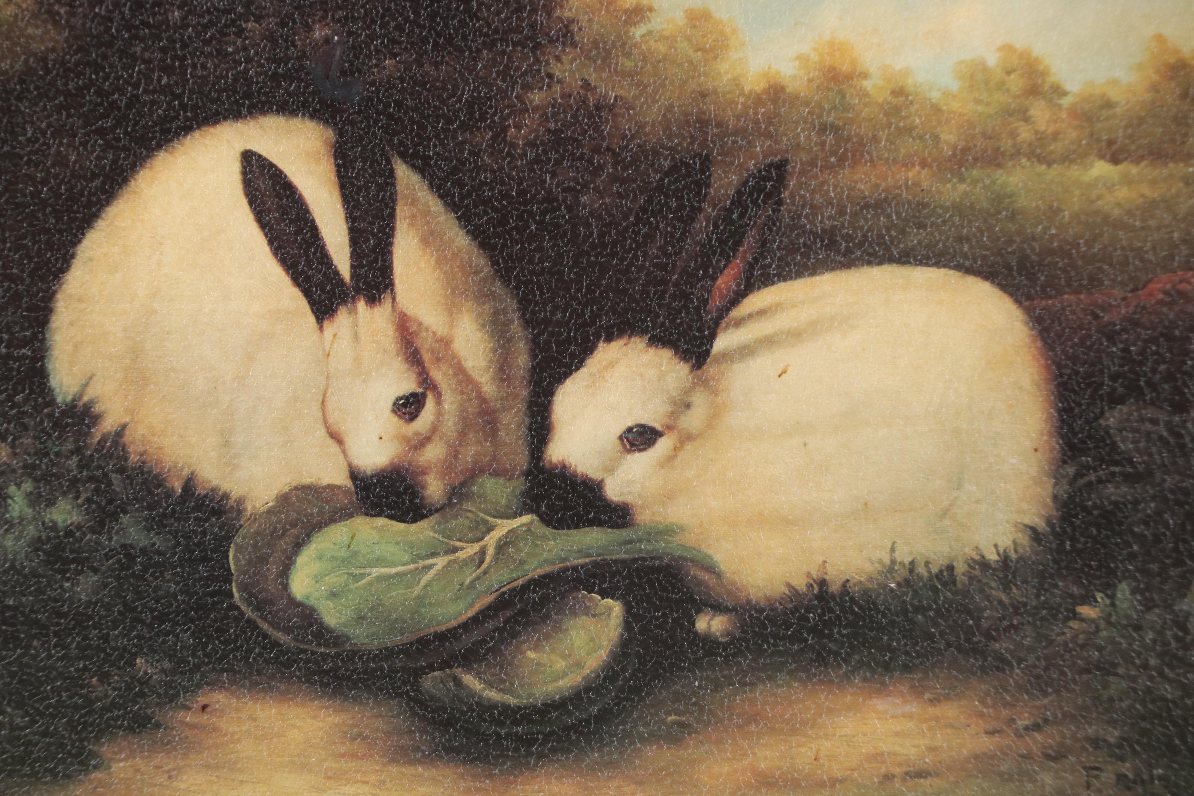 Offset Lithograph After P. Rolence "Himalayan Rabbits"