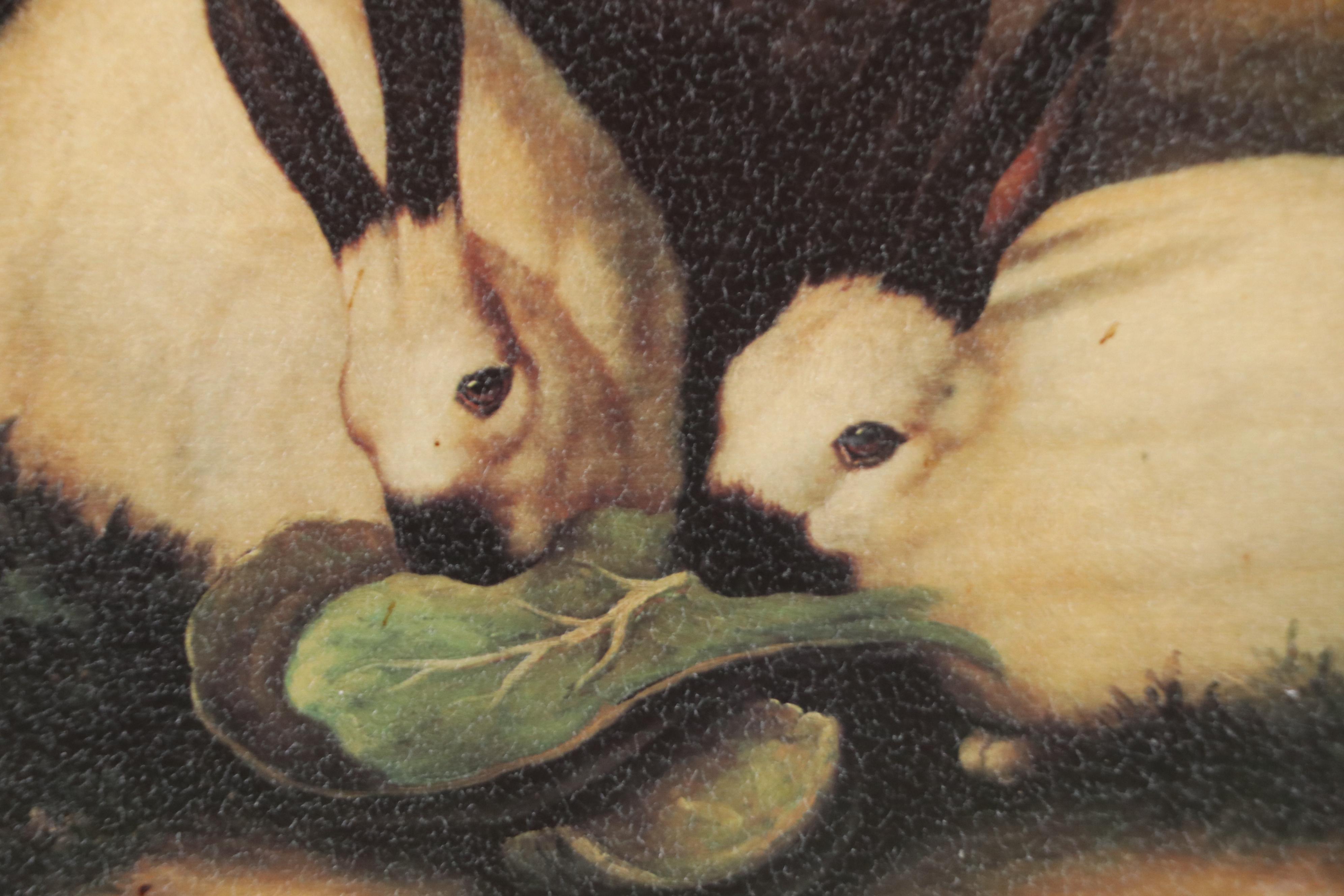 Offset Lithograph After P. Rolence "Himalayan Rabbits"