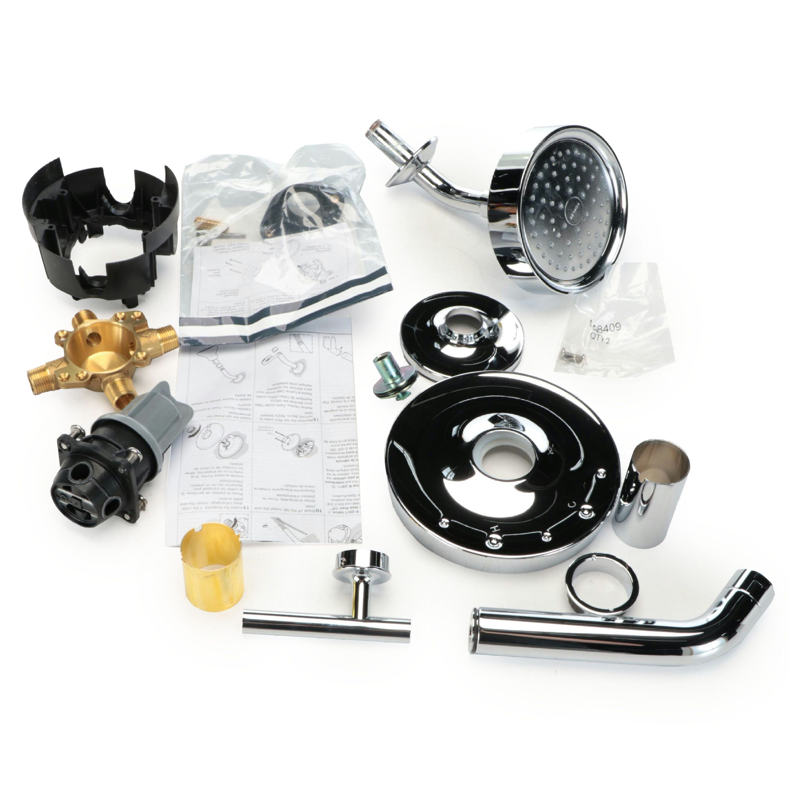 Kohler Purist Showerhead Set in Polished Chrome