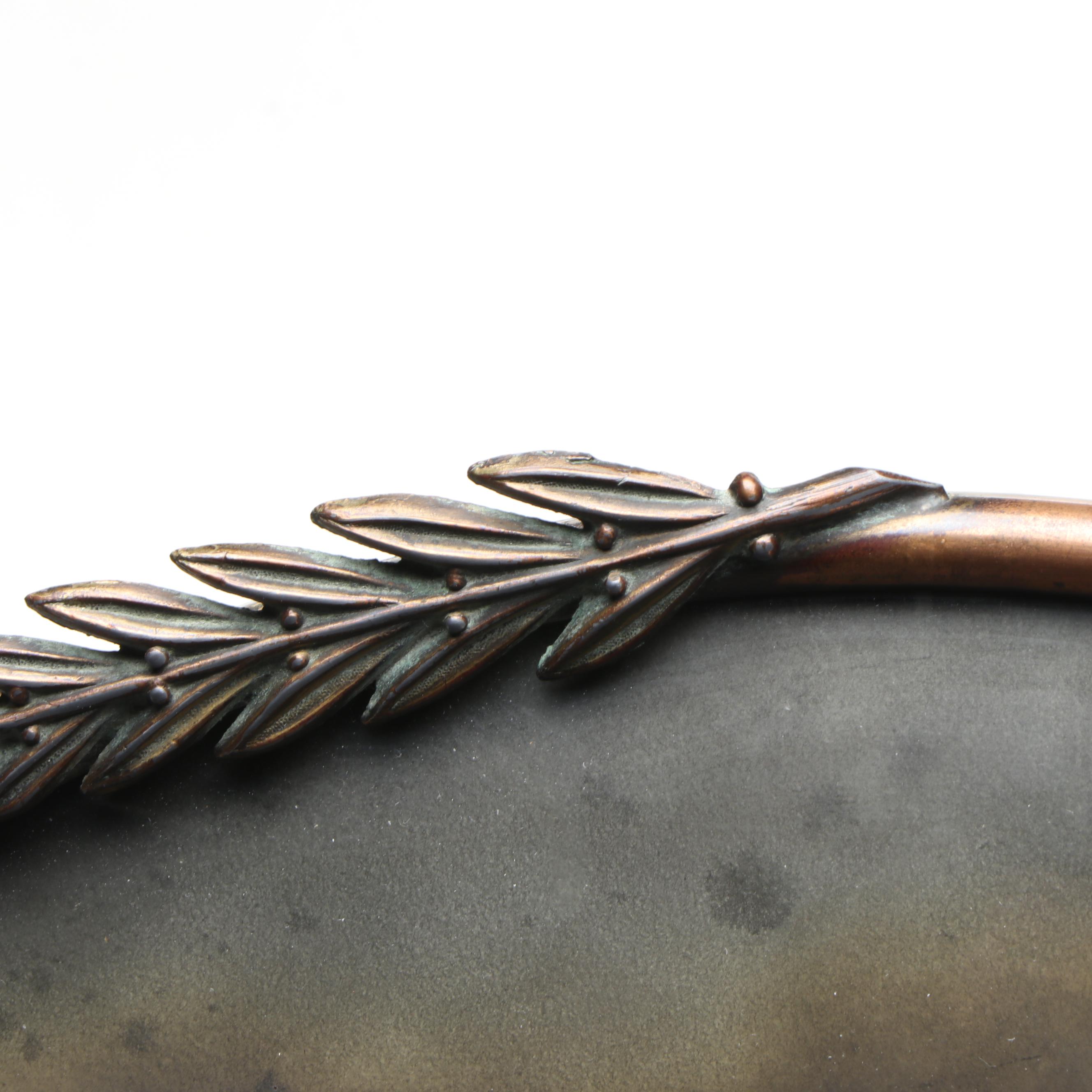 Vintage Silver Gelatin Photograph of Three Children in Metal Frame