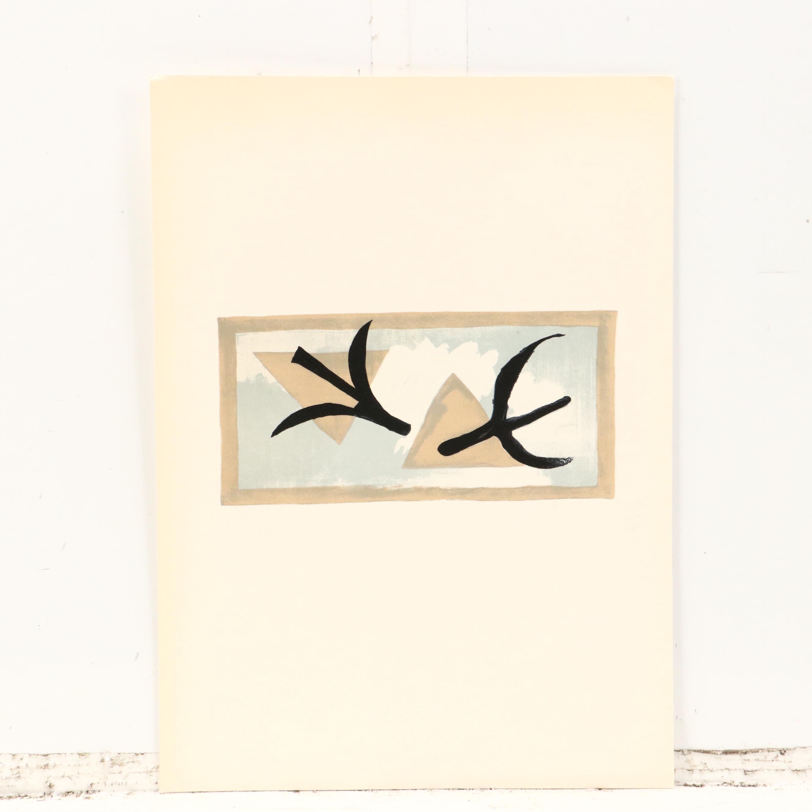 Georges Braque "Derrière le Miroir" No. 115 Incomplete Volume, 1959