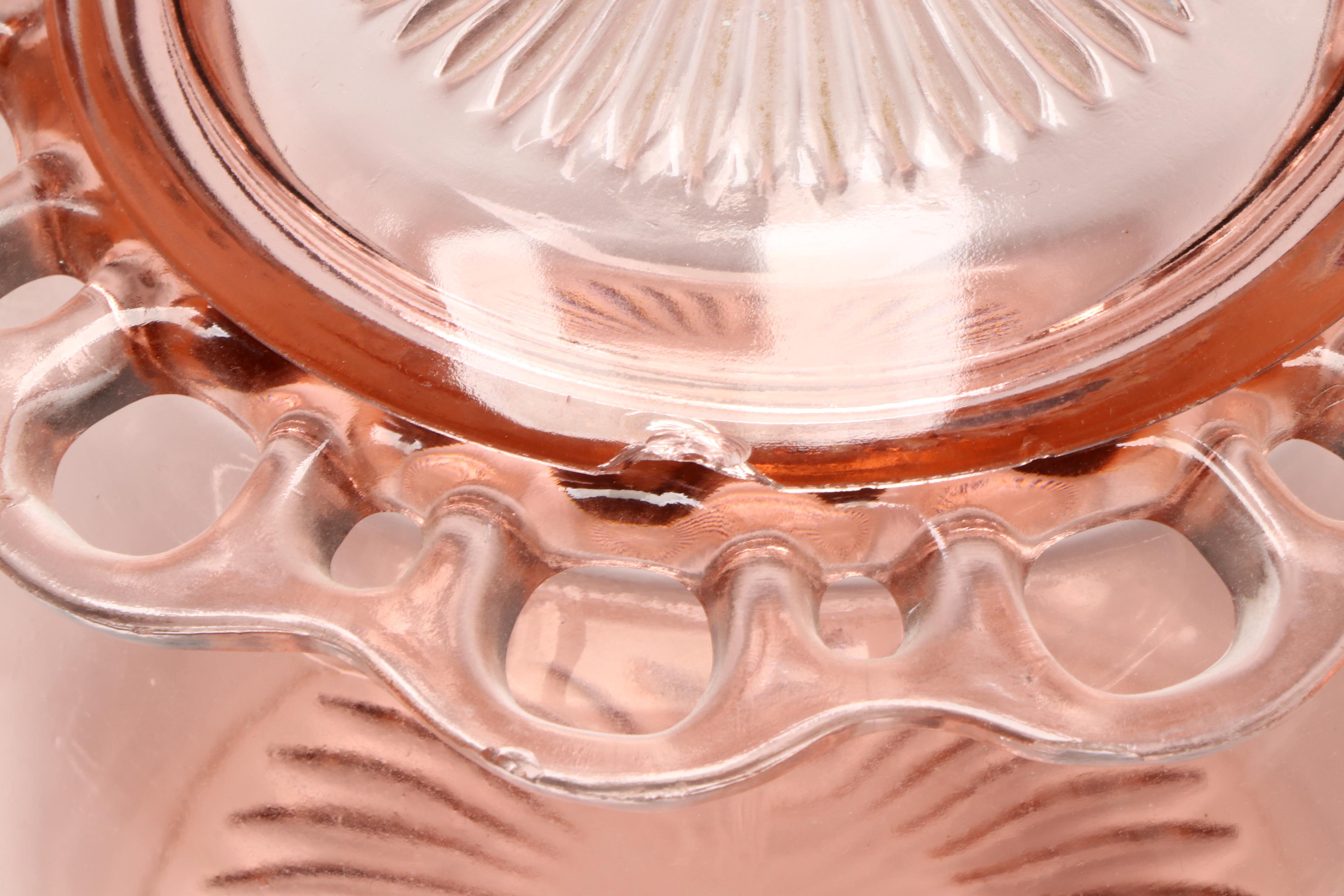 Royal Atlas "Royal Lace" Cups and More Depression Style Pink Glassware