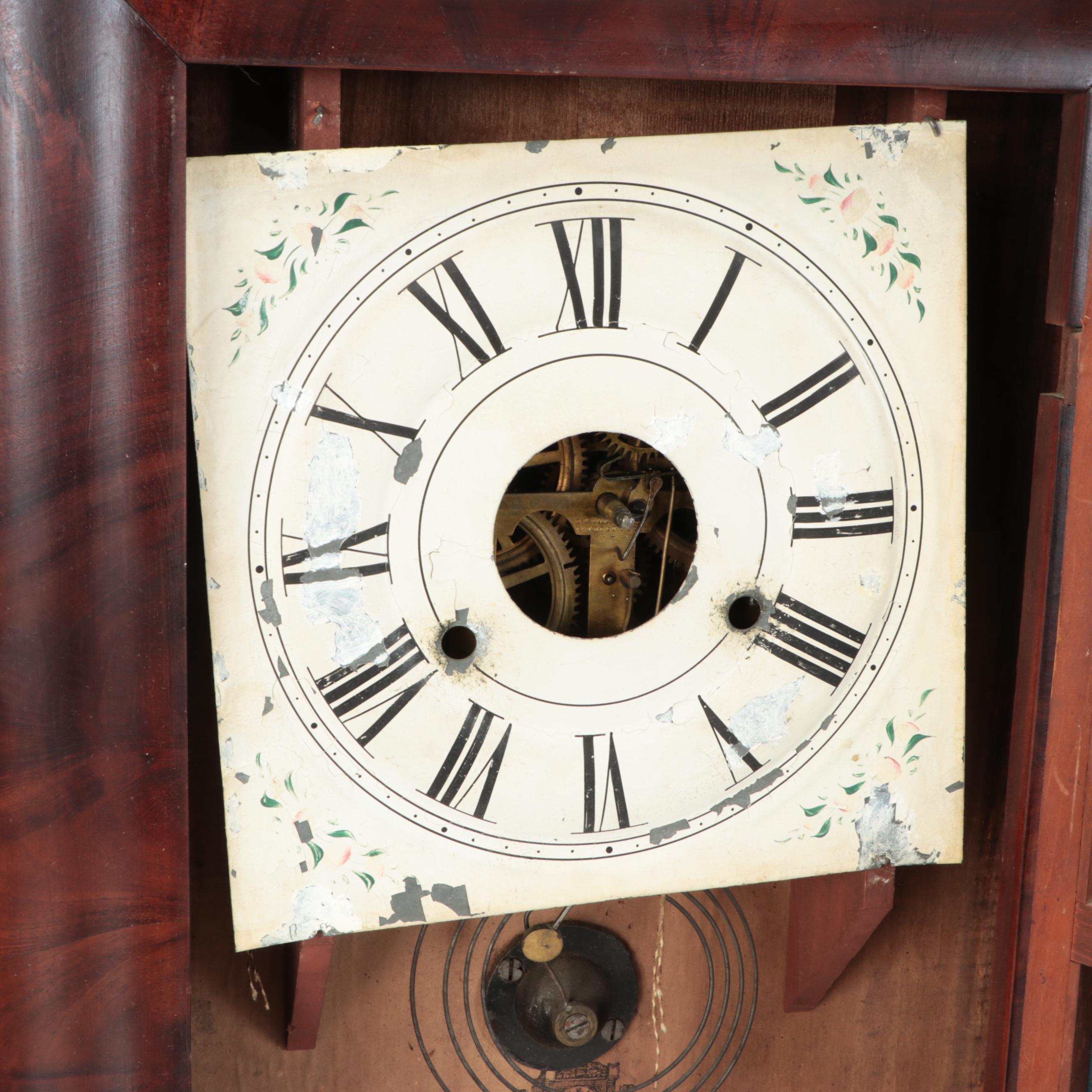 Seth Thomas Mahogany Ogee Mantel Clock