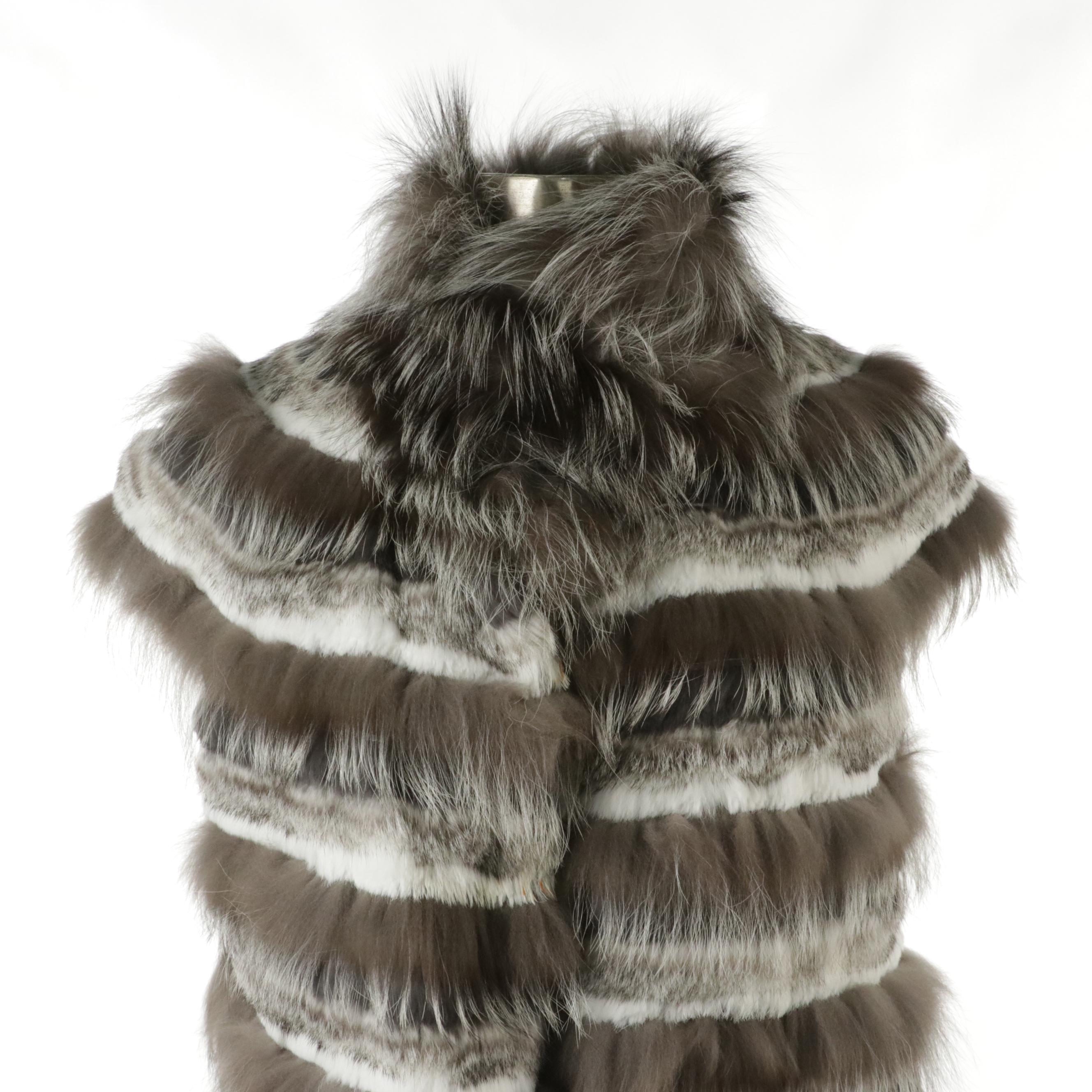 Tory Burch Dyed Rabbit Fur Vest and Other Rabbit Fur Jacket