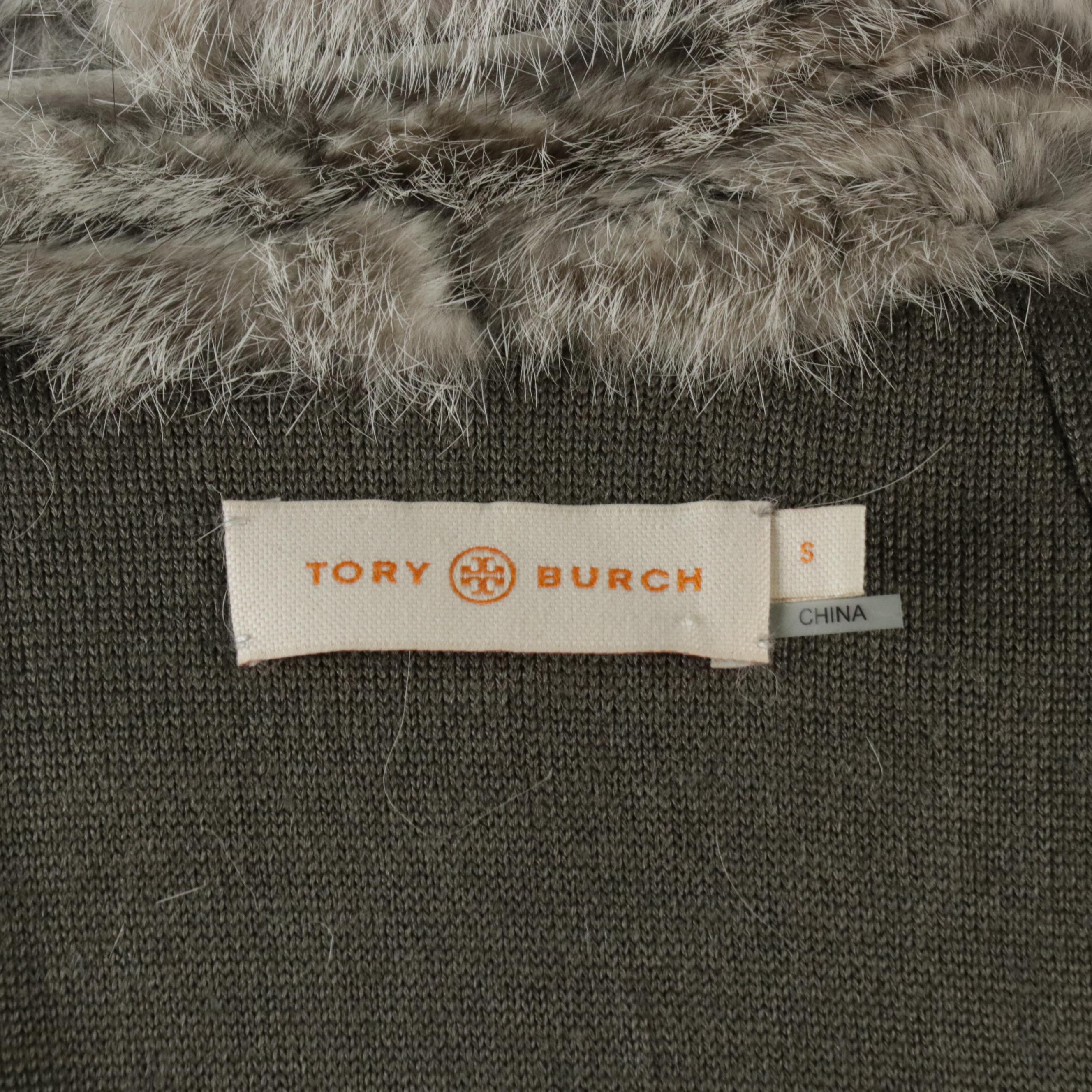 Tory Burch Dyed Rabbit Fur Vest and Other Rabbit Fur Jacket