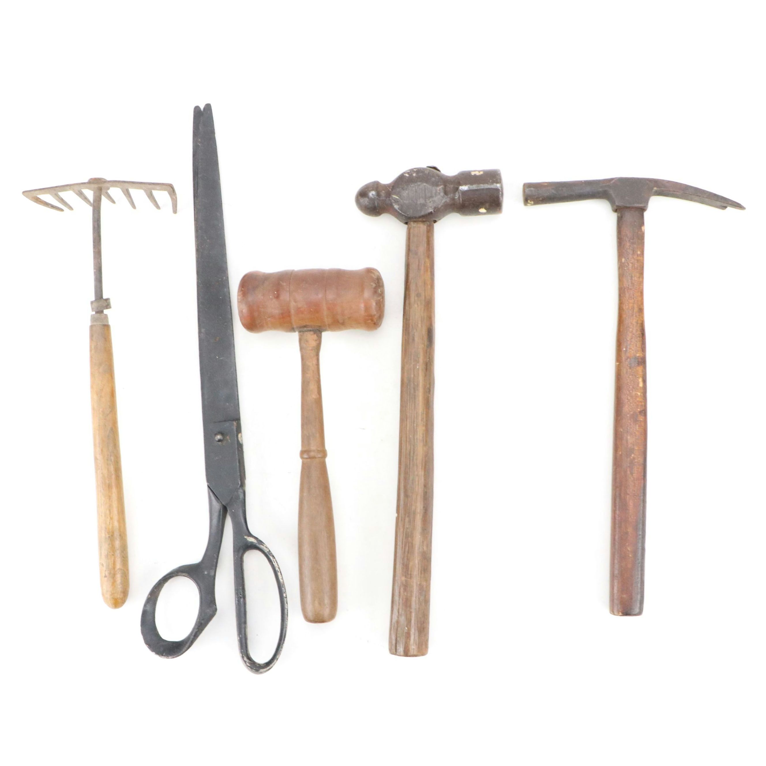 Iron Shears with Other Vintage Gardening and Hand Tools