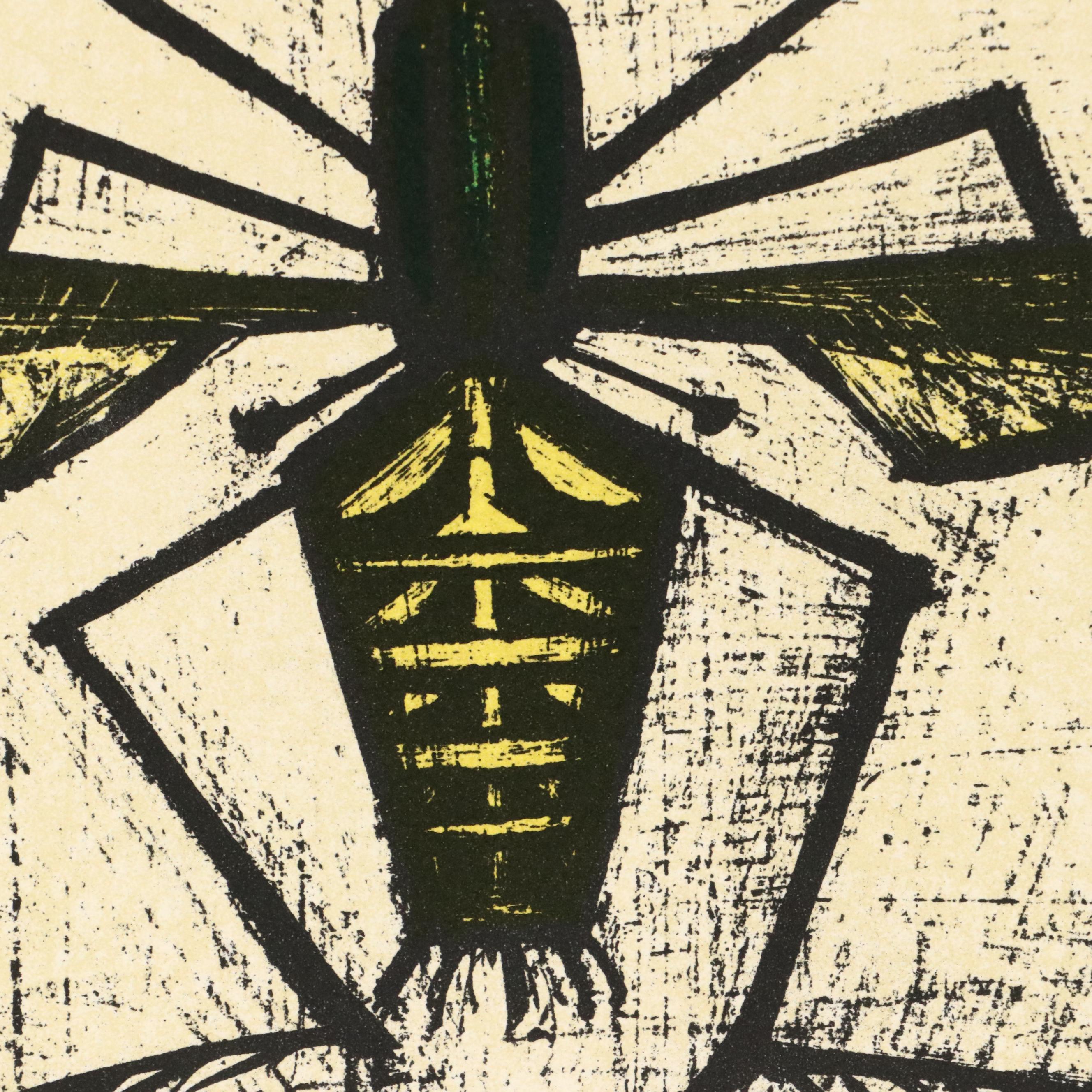 After Bernard Buffet Lithograph Bookplates of Insects, Circa 1967